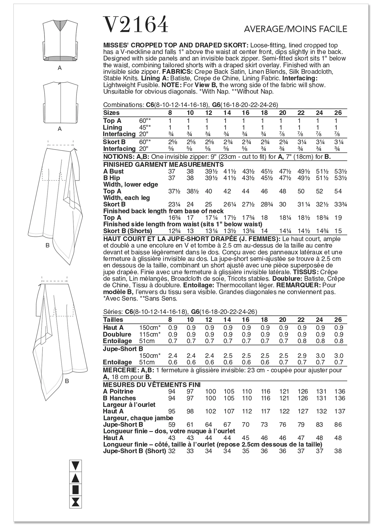 Vogue Patterns Misses' Cropped Top and Draped Skort (PDF) 6 Vogue Patterns Misses' Cropped Top and Draped Skort (PDF)
