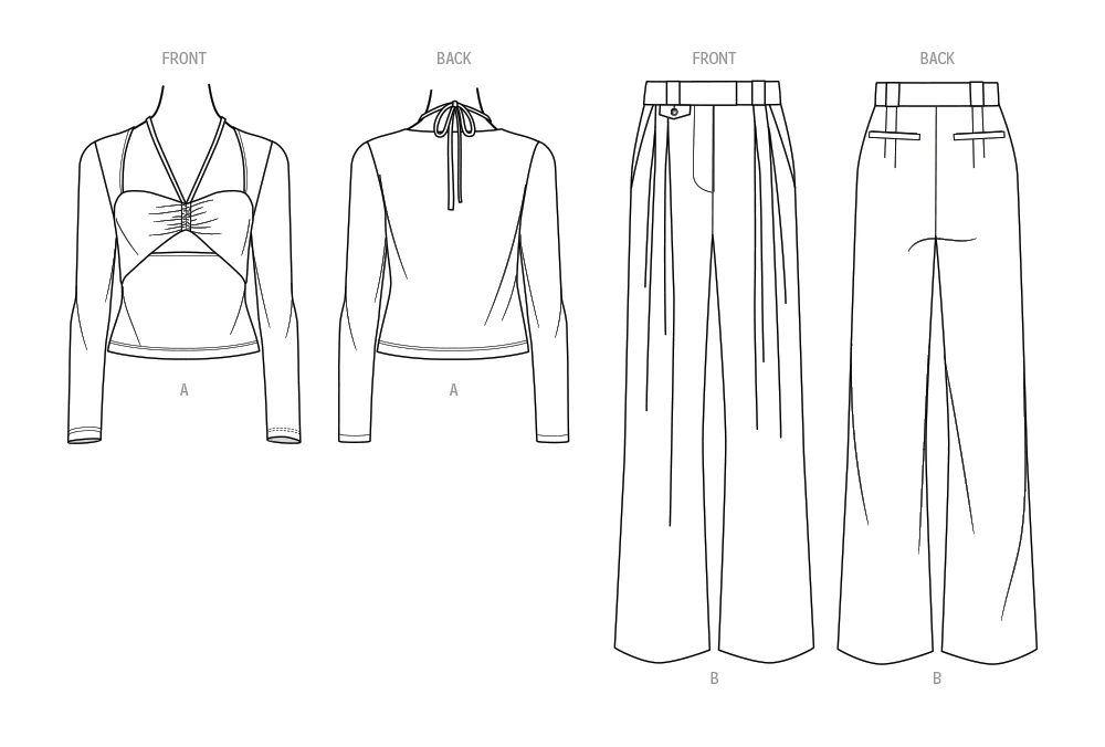 Know Me Sewing Pattern Misses' Pants and Knit Top by The Stitch Fitz (PDF) 6 Know Me Sewing Pattern Misses' Pants and Knit Top by The Stitch Fitz (PDF)
