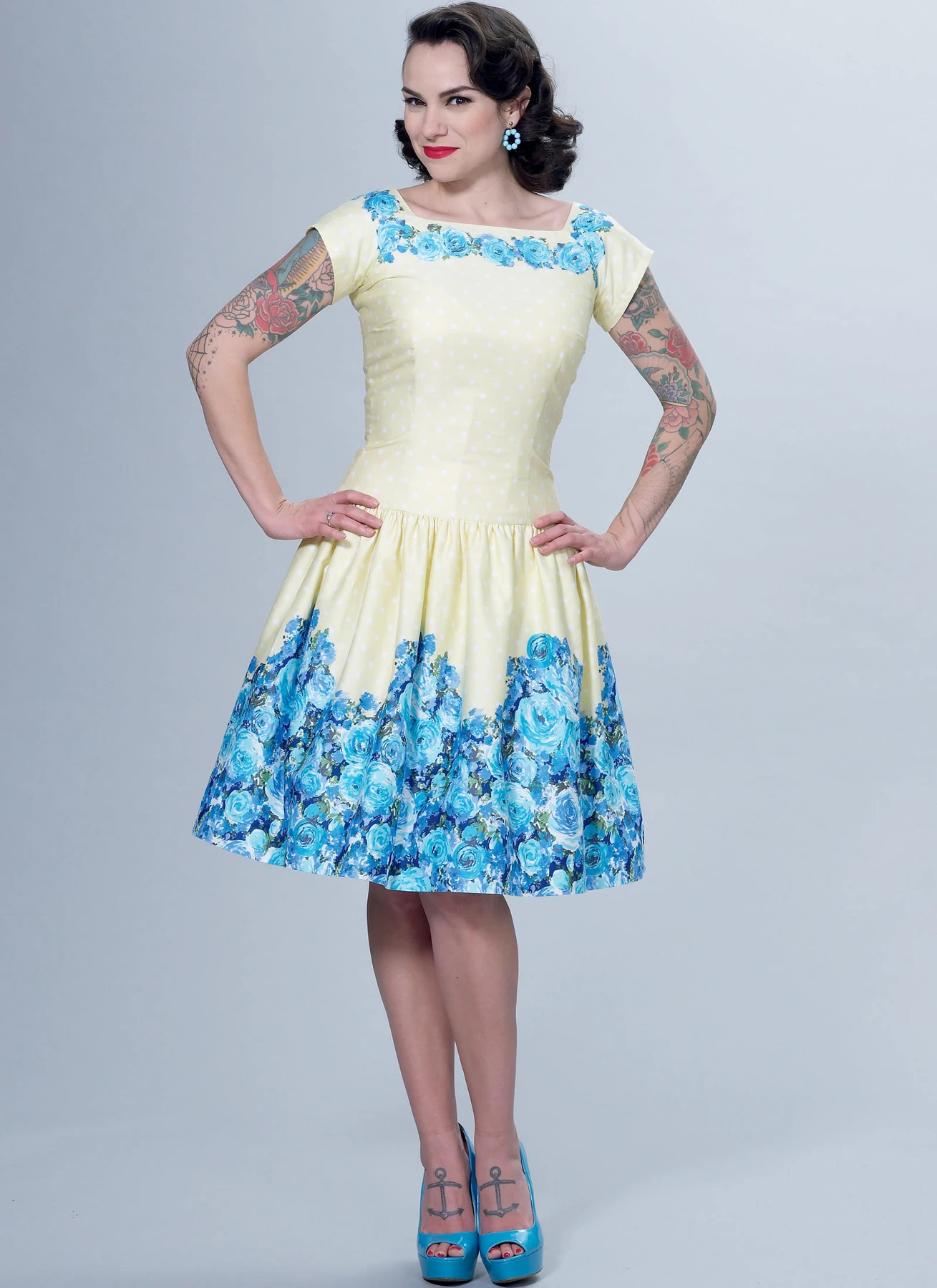 Butterick Sewing Pattern Misses' Square-Neck, Dropped-Waist Dresses and Petticoat Ruffle (PDF) 4 Butterick Sewing Pattern Misses' Square-Neck, Dropped-Waist Dresses and Petticoat Ruffle (PDF)