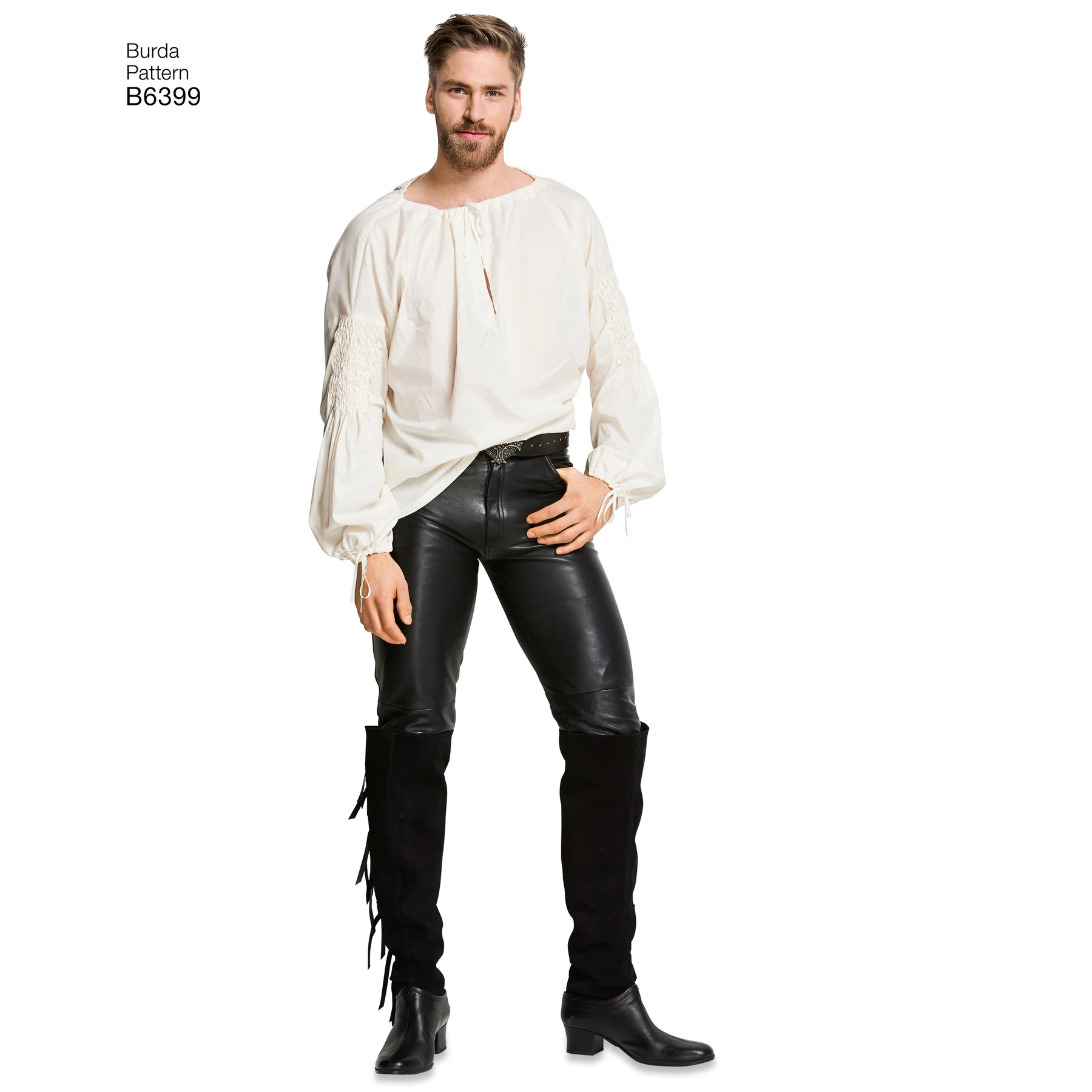 Burda Style Sewing Pattern Men's Renaissance Shirt & Waistcoat 2 Burda Style Sewing Pattern Men's Renaissance Shirt & Waistcoat