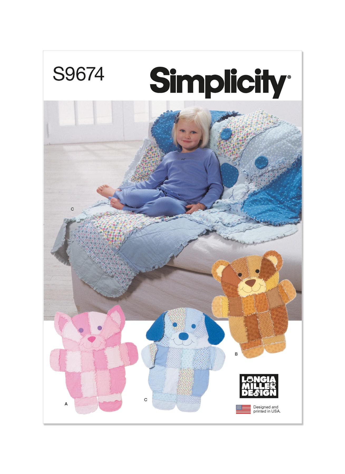 Simplicity Sewing Pattern Rag Quilt by Longia Miller 1 Simplicity Sewing Pattern Rag Quilt by Longia Miller