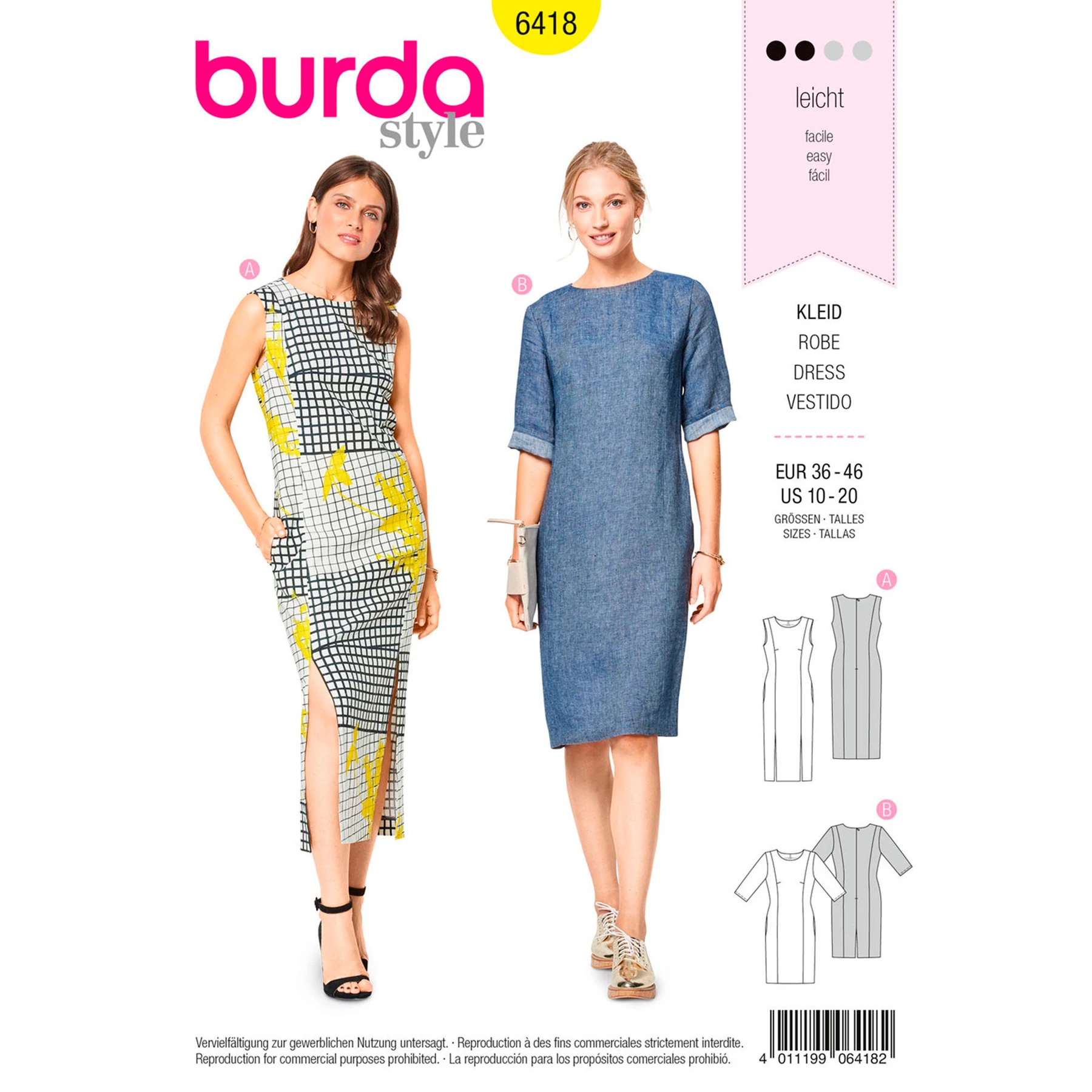 Burda Style Sewing Pattern Misses' Feminine Dresses 19 Burda Style Sewing Pattern Misses' Feminine Dresses