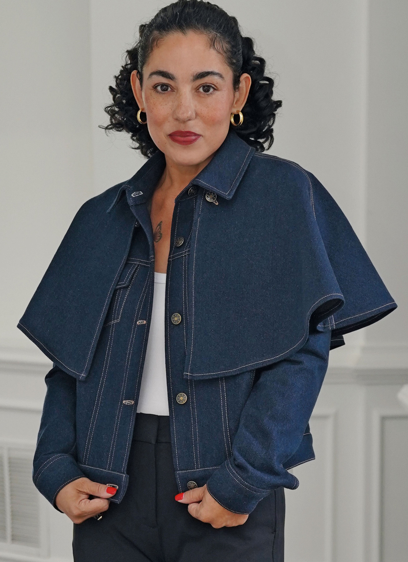 Simplicity Sewing Pattern Misses' Jacket with Detachable Capelet in Two Lengths by Mimi G Style (PDF) 3 Simplicity Sewing Pattern Misses' Jacket with Detachable Capelet in Two Lengths by Mimi G Style (PDF)