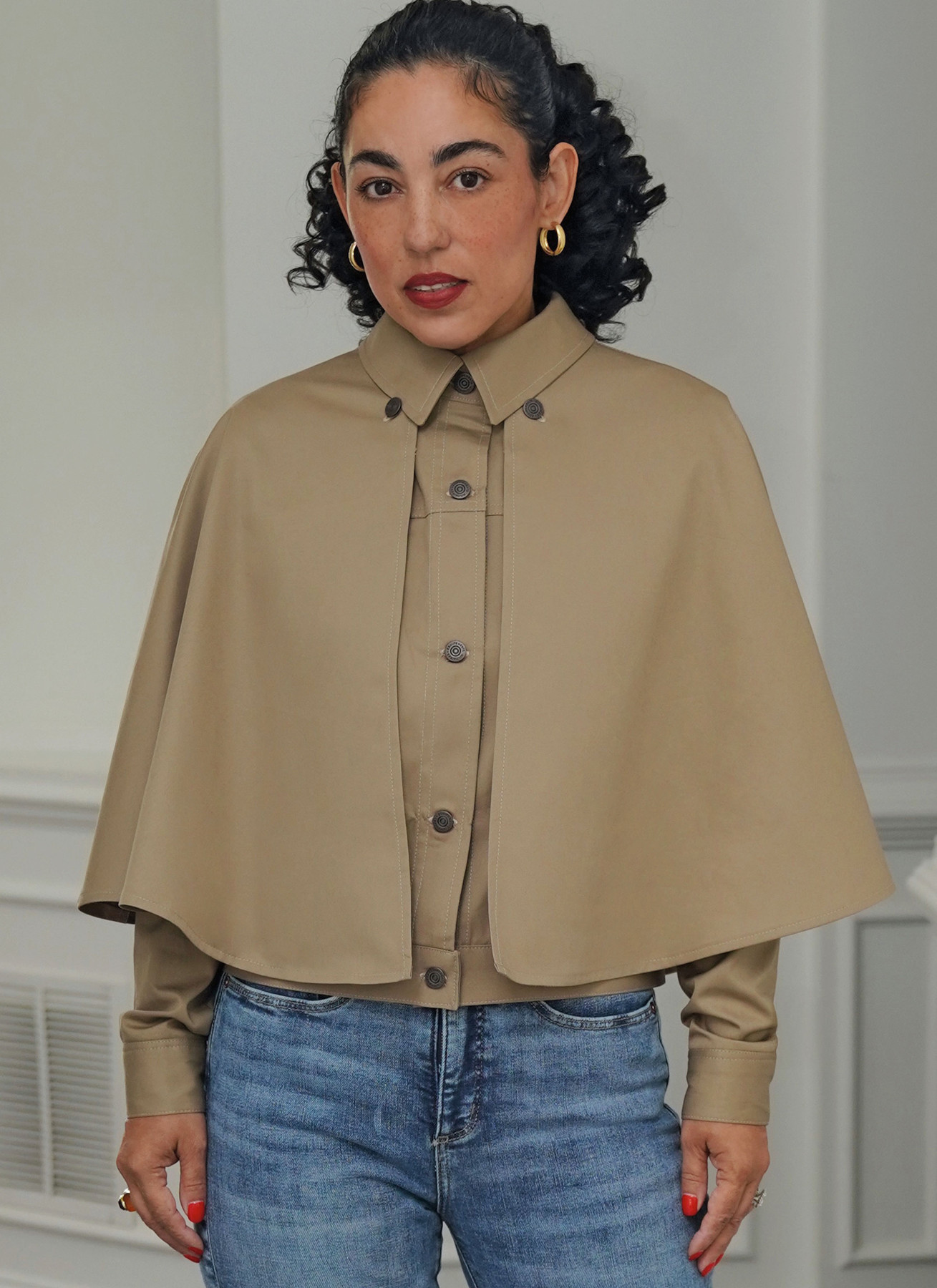 Simplicity Sewing Pattern Misses' Jacket with Detachable Capelet in Two Lengths by Mimi G Style (PDF) 4 Simplicity Sewing Pattern Misses' Jacket with Detachable Capelet in Two Lengths by Mimi G Style (PDF)