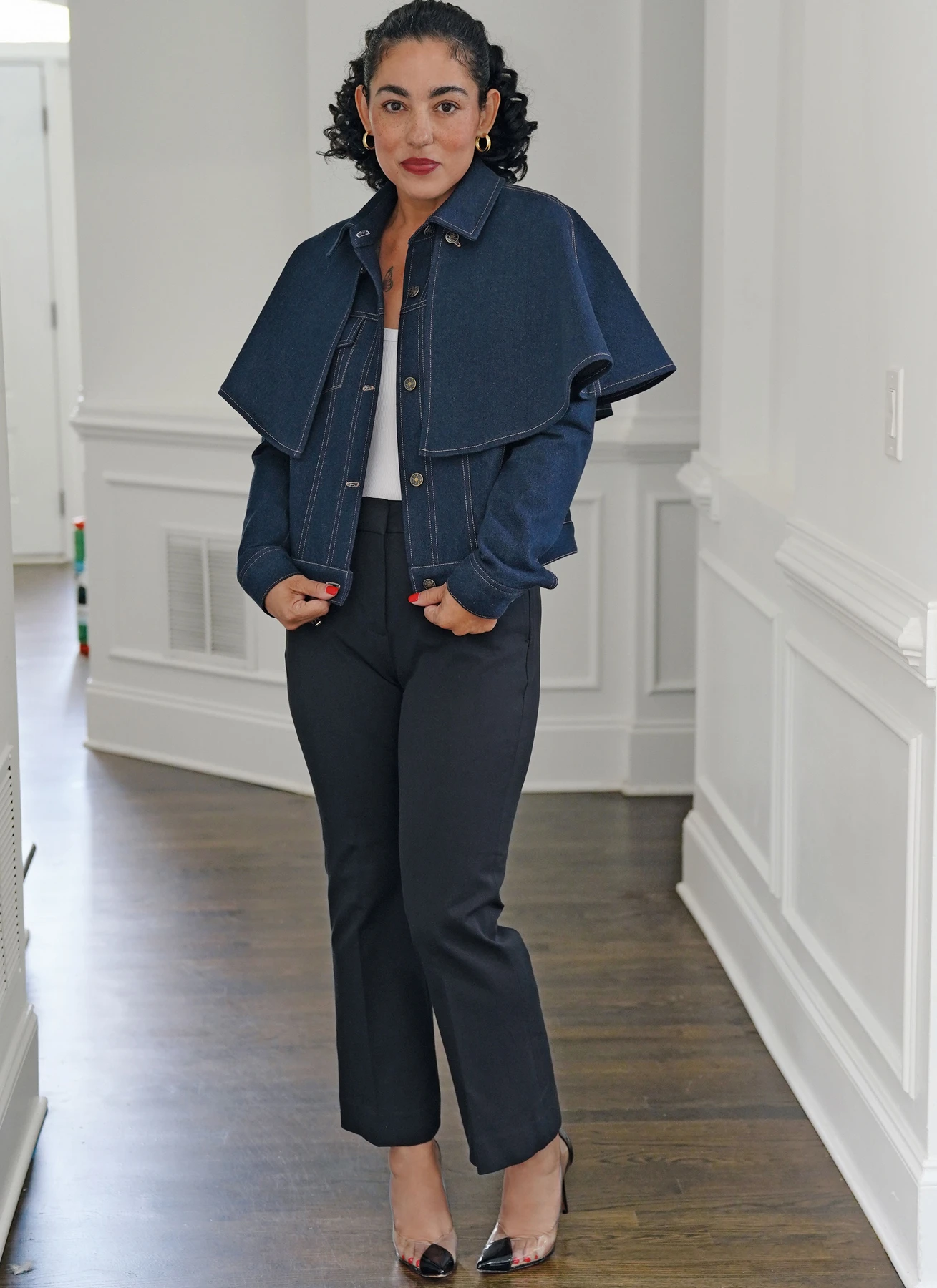 Simplicity Sewing Pattern Misses' Jacket with Detachable Capelet in Two Lengths by Mimi G Style (PDF) 6 Simplicity Sewing Pattern Misses' Jacket with Detachable Capelet in Two Lengths by Mimi G Style (PDF)