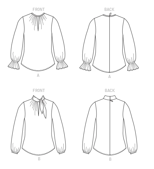 Butterick Sewing Pattern Misses' Tops (PDF) 8 Butterick Sewing Pattern Misses' Tops (PDF)