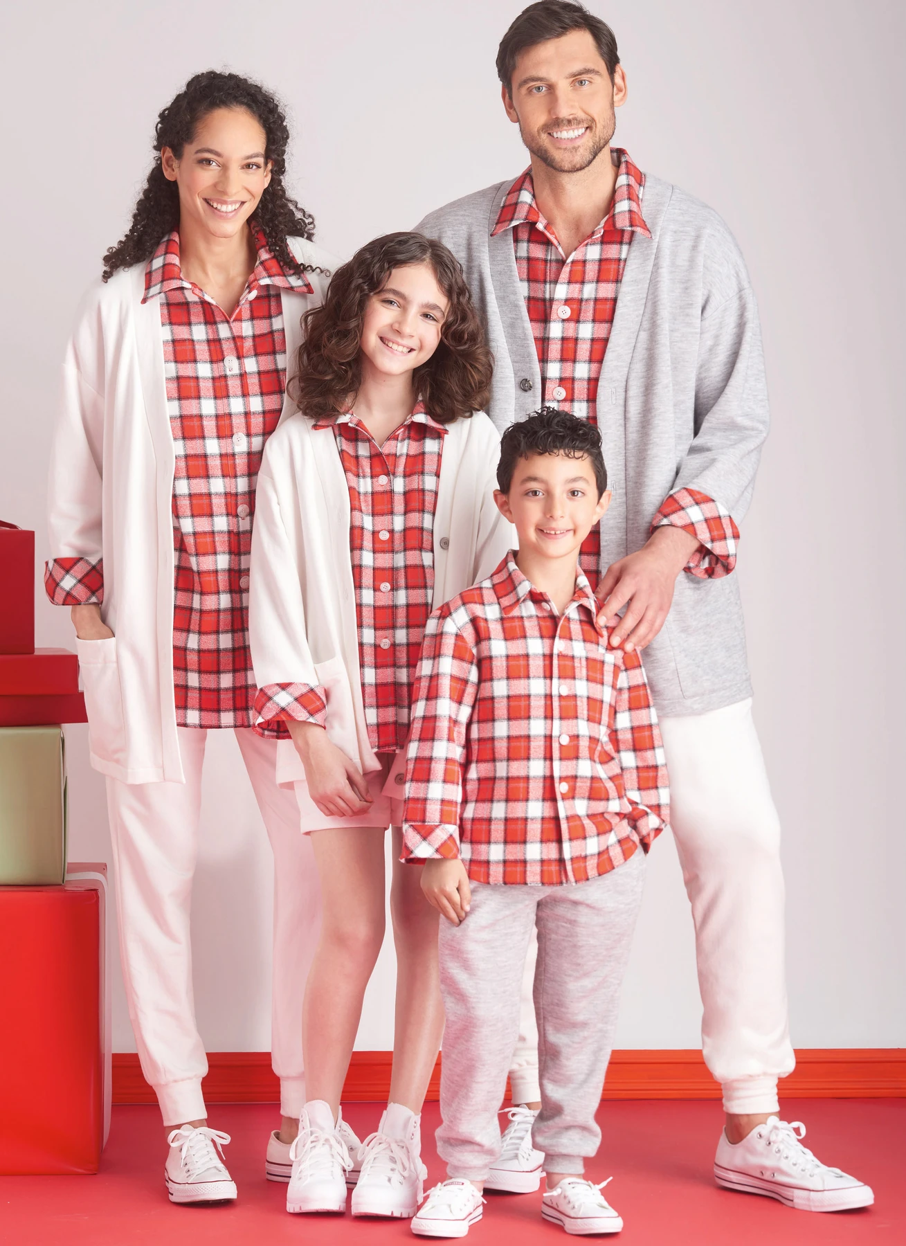 Simplicity Sewing Pattern Girls', Boys' and Adults' Lounge Shirt, Cardigan, Shorts and Joggers 2 Simplicity Sewing Pattern Girls', Boys' and Adults' Lounge Shirt, Cardigan, Shorts and Joggers