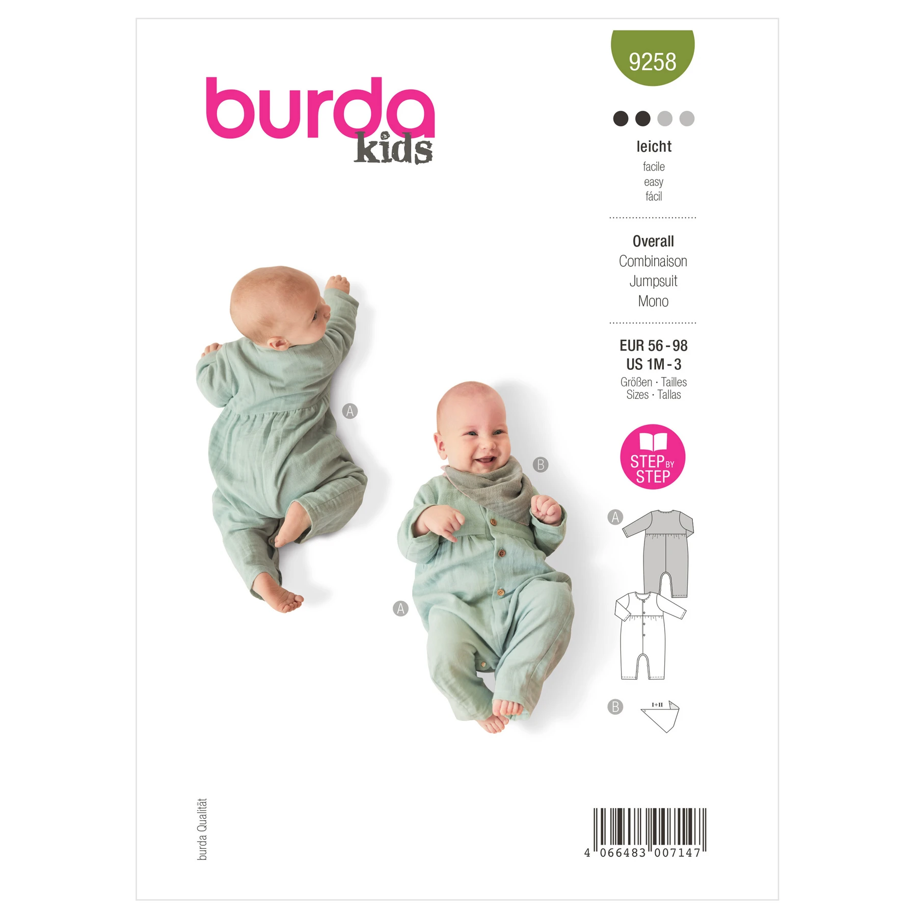 Burda Style Sewing Pattern 9258 Babies' Coordinates