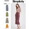 Simplicity Sewing Pattern Misses' Skirts