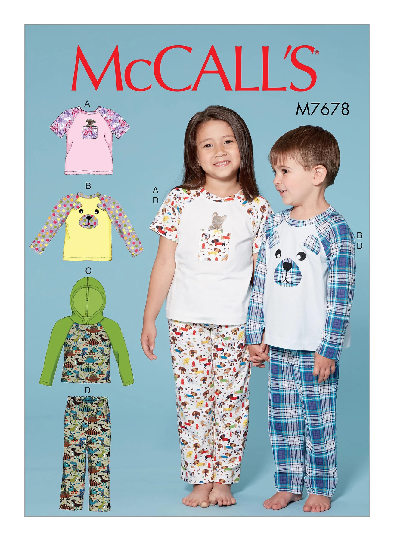 McCall's Sewing Pattern Children's/Boys'/Girls' Animal Themed Tops and Pants (PDF) 1 McCall's Sewing Pattern Children's/Boys'/Girls' Animal Themed Tops and Pants (PDF)