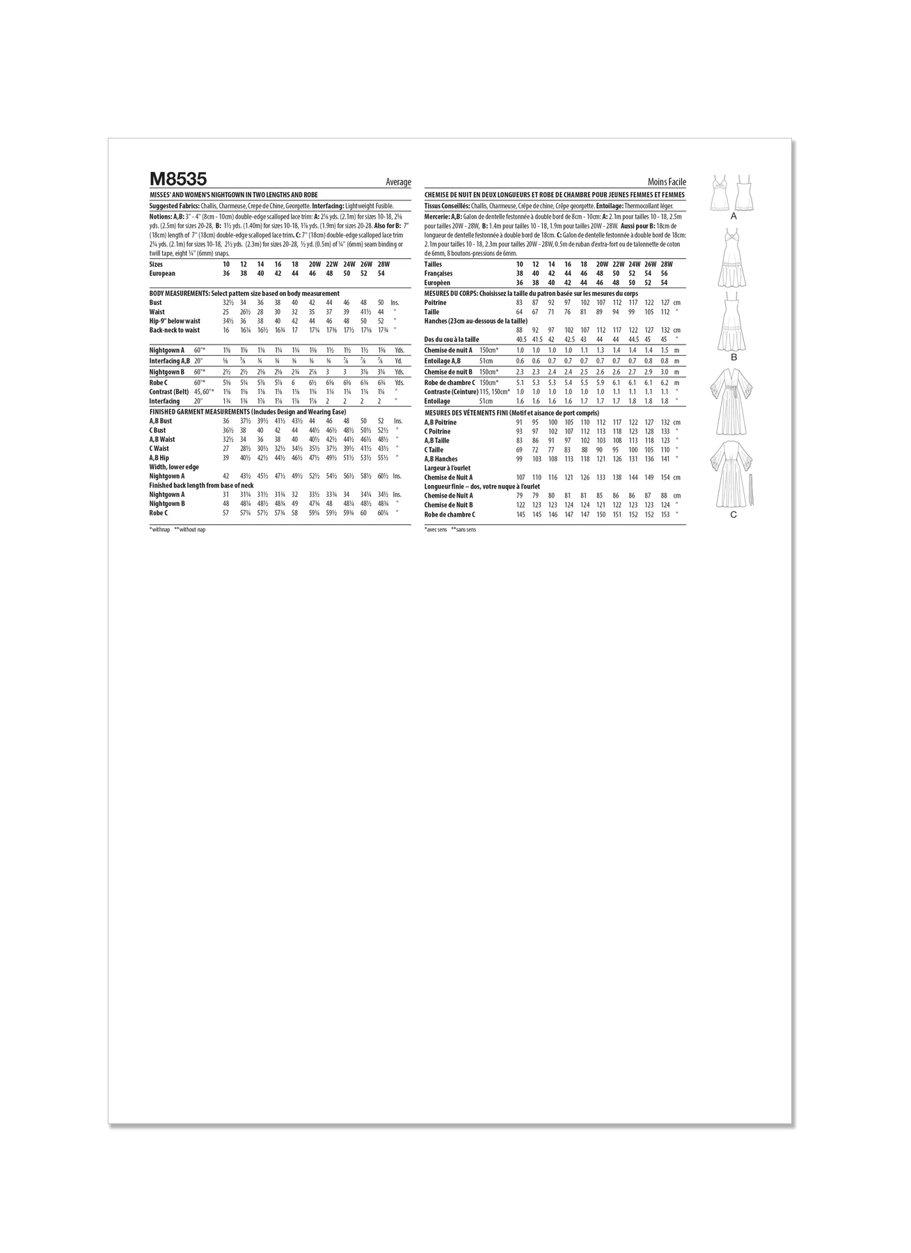 McCall's Sewing Pattern Misses' and Women's Nightgown in Two Lengths and Robe (PDF) 11 McCall's Sewing Pattern Misses' and Women's Nightgown in Two Lengths and Robe (PDF)