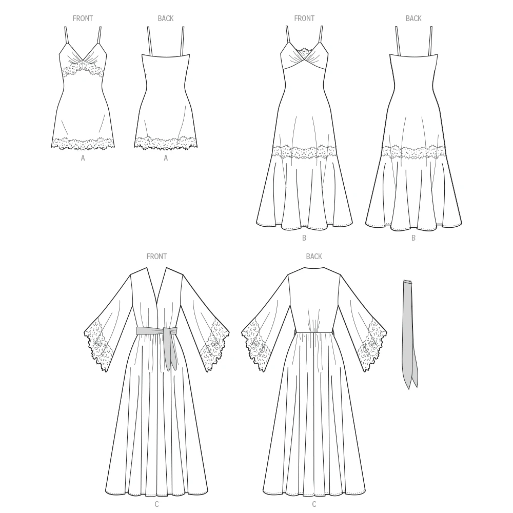McCall's Sewing Pattern Misses' and Women's Nightgown in Two Lengths and Robe (PDF) 12 McCall's Sewing Pattern Misses' and Women's Nightgown in Two Lengths and Robe (PDF)