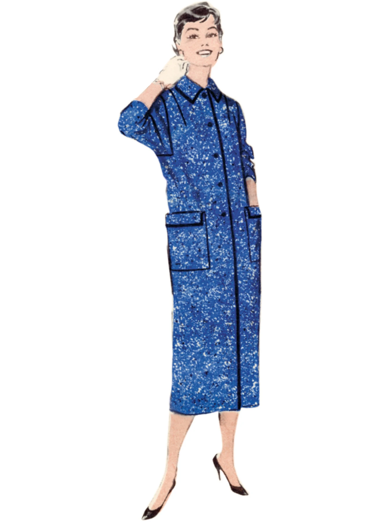 Butterick Sewing Pattern 1950s Misses' Box Coat 3 Butterick Sewing Pattern 1950s Misses' Box Coat