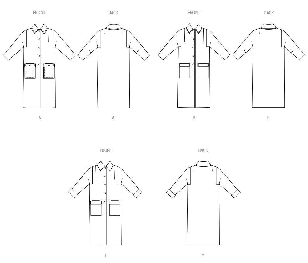 Butterick Sewing Pattern 1950s Misses' Box Coat 6 Butterick Sewing Pattern 1950s Misses' Box Coat