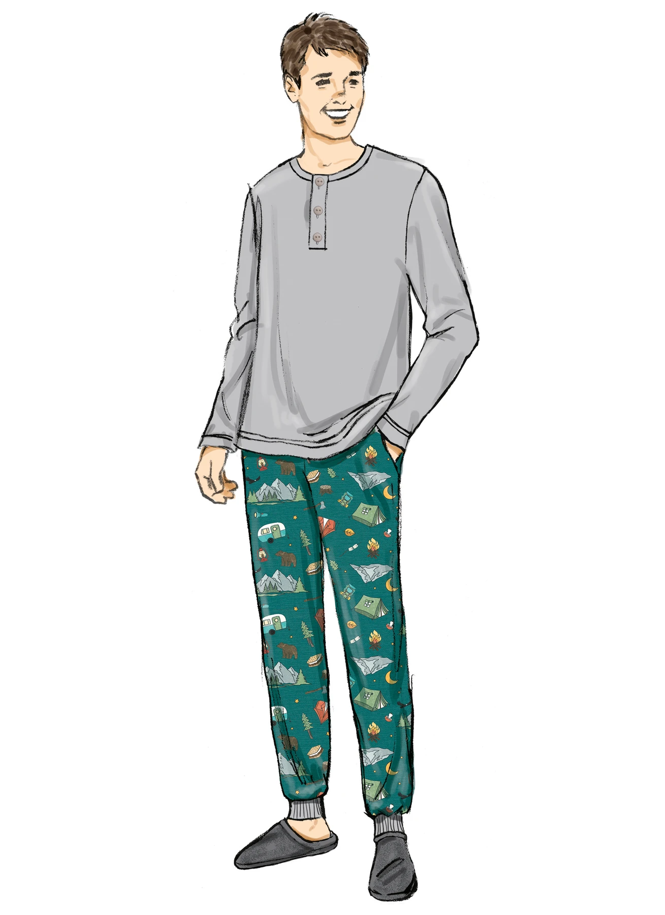 Butterick Sewing Pattern Girl's and Boy's and Adult Knit Tops and Joggers 2 Butterick Sewing Pattern Girl's and Boy's and Adult Knit Tops and Joggers