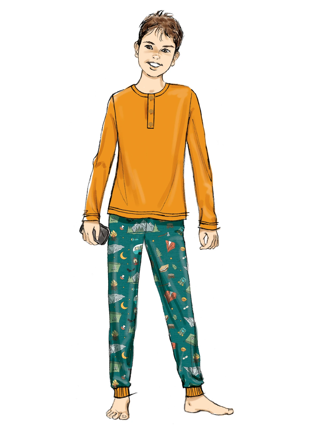 Butterick Sewing Pattern Girl's and Boy's and Adult Knit Tops and Joggers 4 Butterick Sewing Pattern Girl's and Boy's and Adult Knit Tops and Joggers