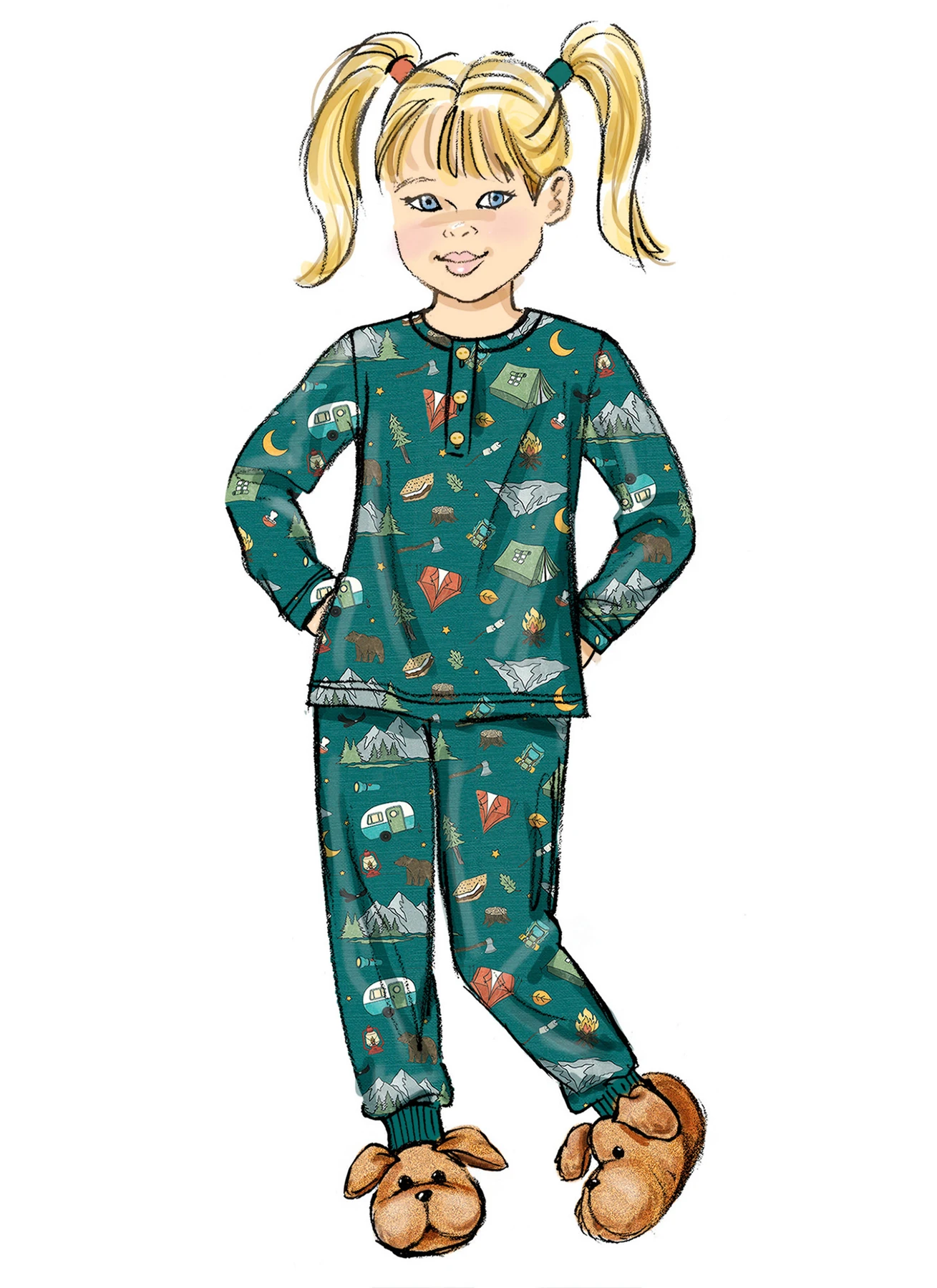 Butterick Sewing Pattern Girl's and Boy's and Adult Knit Tops and Joggers 5 Butterick Sewing Pattern Girl's and Boy's and Adult Knit Tops and Joggers