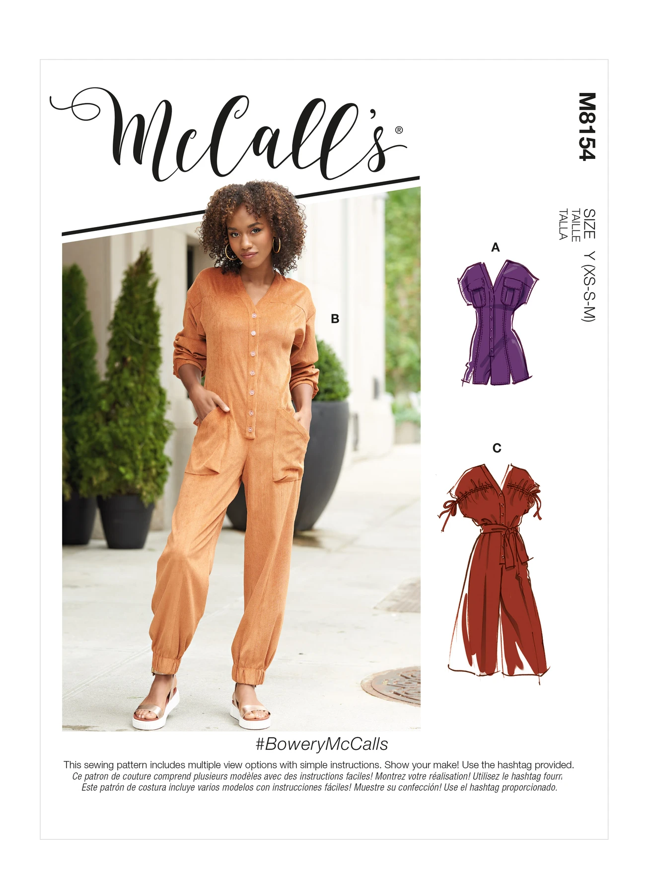 McCall's Sewing Pattern Misses' Rompers, Jumpsuits & Belt (PDF) 1 McCall's Sewing Pattern Misses' Rompers, Jumpsuits & Belt (PDF)