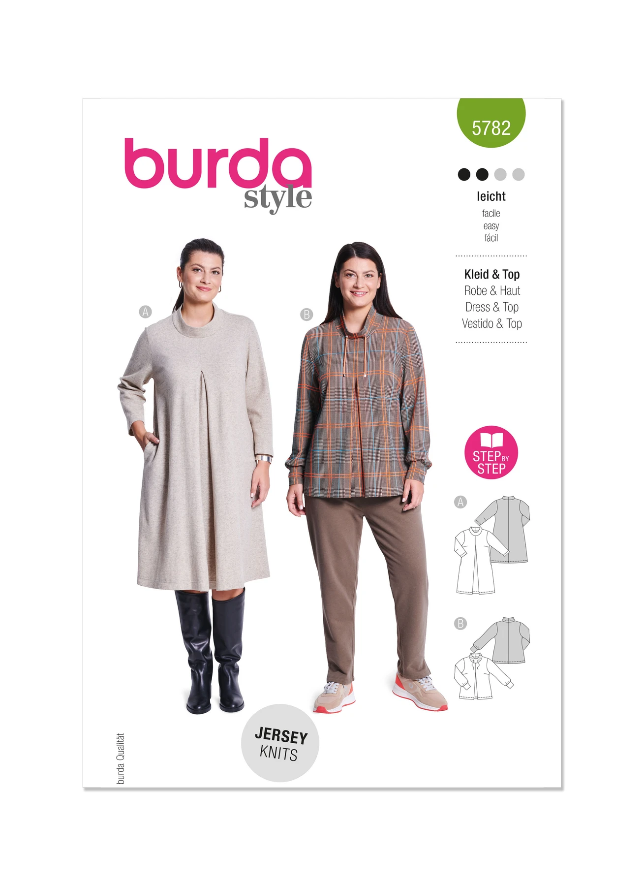 Burda Style Sewing Pattern 5782 Misses' Dress and Tunic