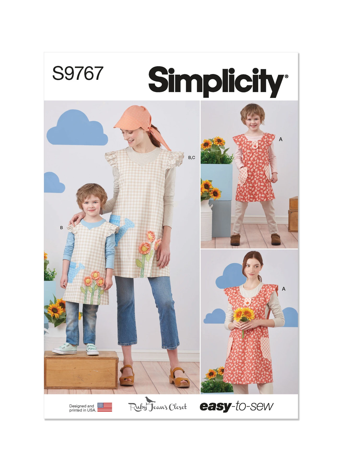 Simplicity Sewing Pattern Children's and Misses' Wrap Around Apron and Scarf Hat by Ruby Jean's Closet (PDF) 1 Simplicity Sewing Pattern Children's and Misses' Wrap Around Apron and Scarf Hat by Ruby Jean's Closet (PDF)