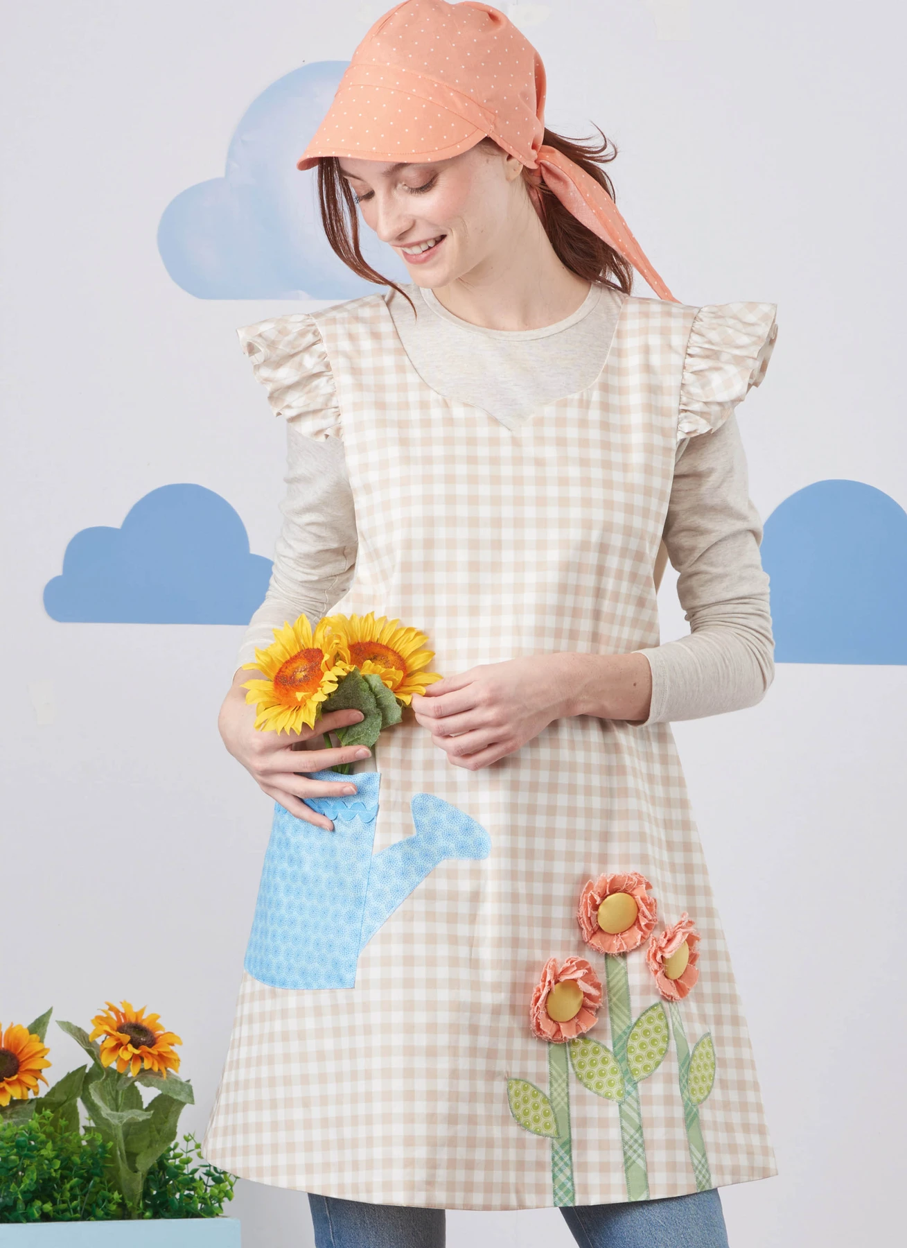 Simplicity Sewing Pattern Children's and Misses' Wrap Around Apron and Scarf Hat by Ruby Jean's Closet (PDF) 6 Simplicity Sewing Pattern Children's and Misses' Wrap Around Apron and Scarf Hat by Ruby Jean's Closet (PDF)