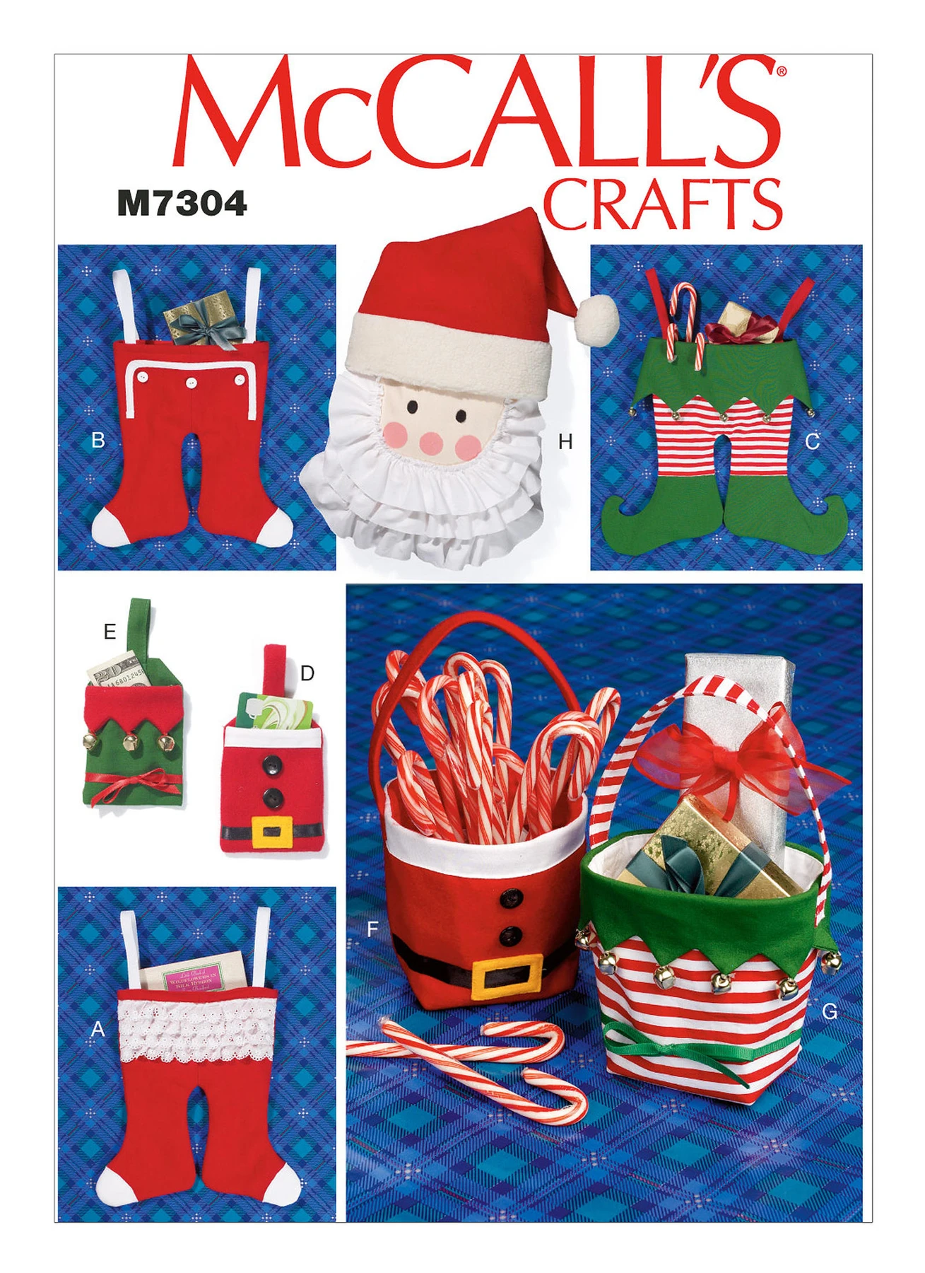 McCall's Sewing Pattern Christmas Stockings, Gift Pouches, Baskets and Hanging Decoration (PDF) 1 McCall's Sewing Pattern Christmas Stockings, Gift Pouches, Baskets and Hanging Decoration (PDF)
