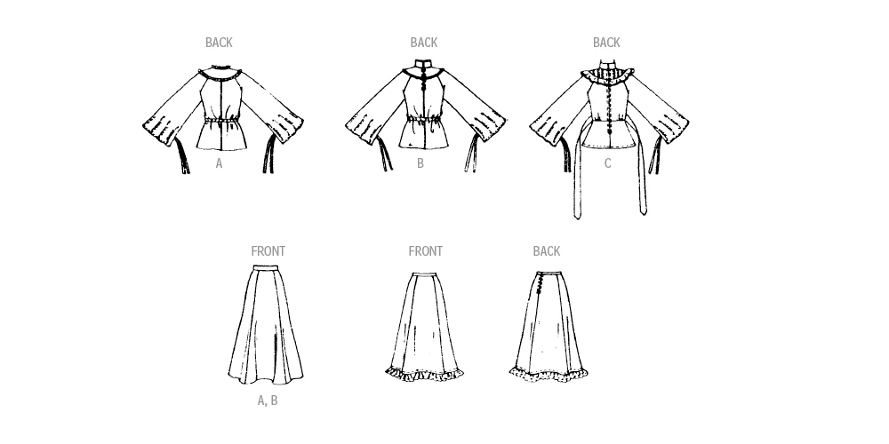 McCall's Sewing Pattern 1970s Misses' Tops, Skirt and Petticoat by Laura Ashley 12 McCall's Sewing Pattern 1970s Misses' Tops, Skirt and Petticoat by Laura Ashley