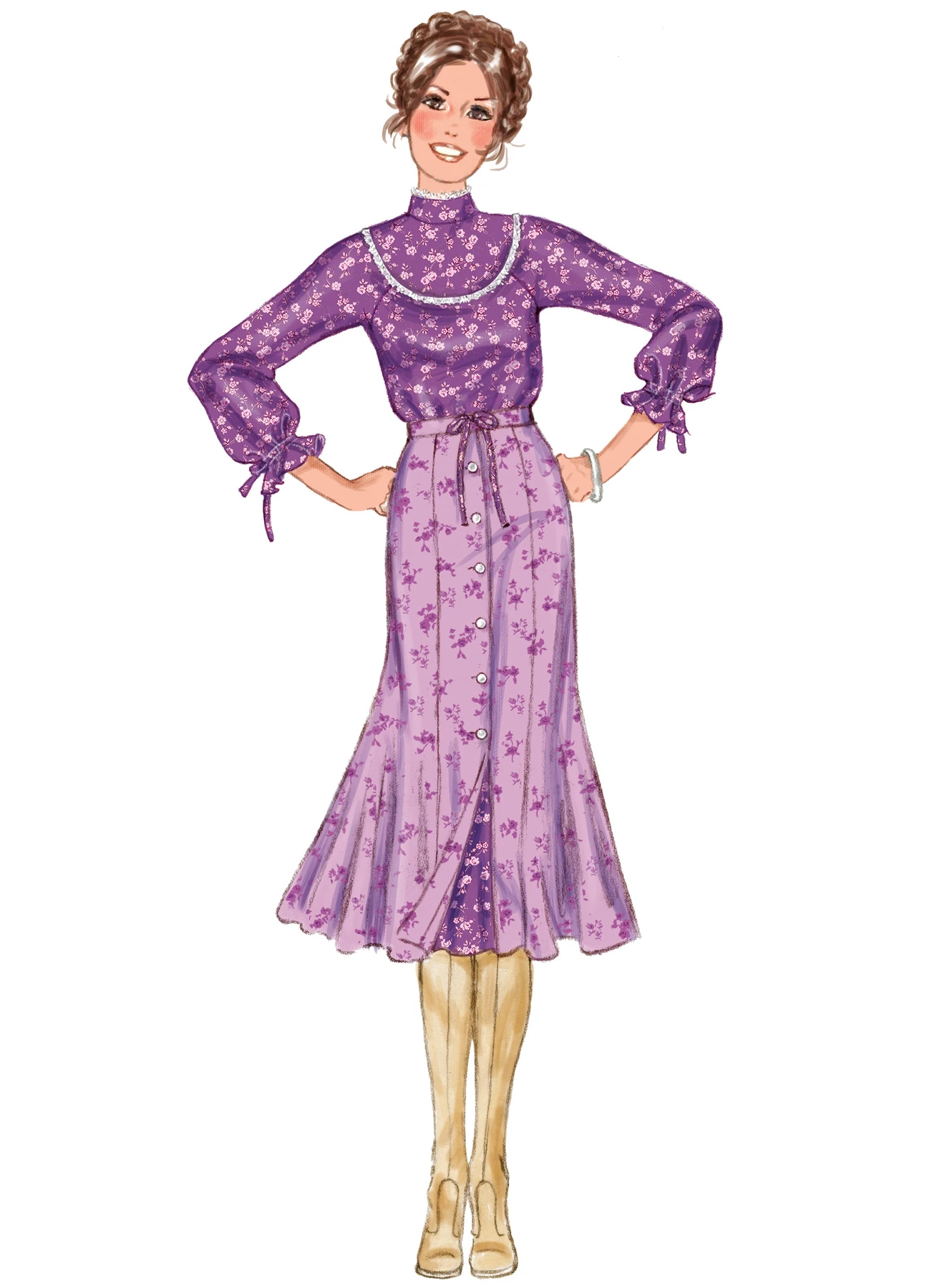 McCall's Sewing Pattern 1970s Misses' Tops, Skirt and Petticoat by Laura Ashley 4 McCall's Sewing Pattern 1970s Misses' Tops, Skirt and Petticoat by Laura Ashley