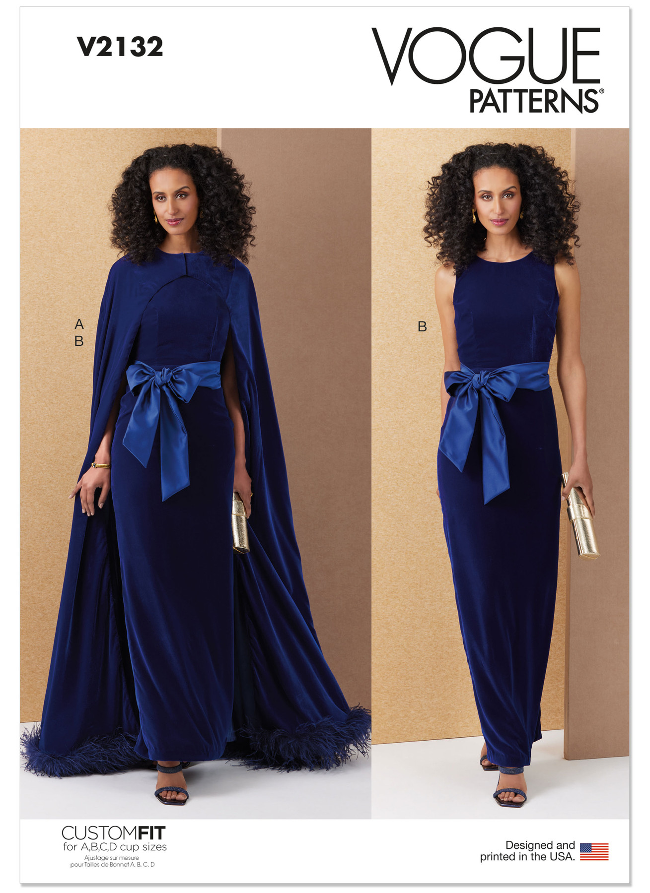 Vogue Patterns Misses' Full-Length Cape and Dress with Sash (PDF) 1 Vogue Patterns Misses' Full-Length Cape and Dress with Sash (PDF)