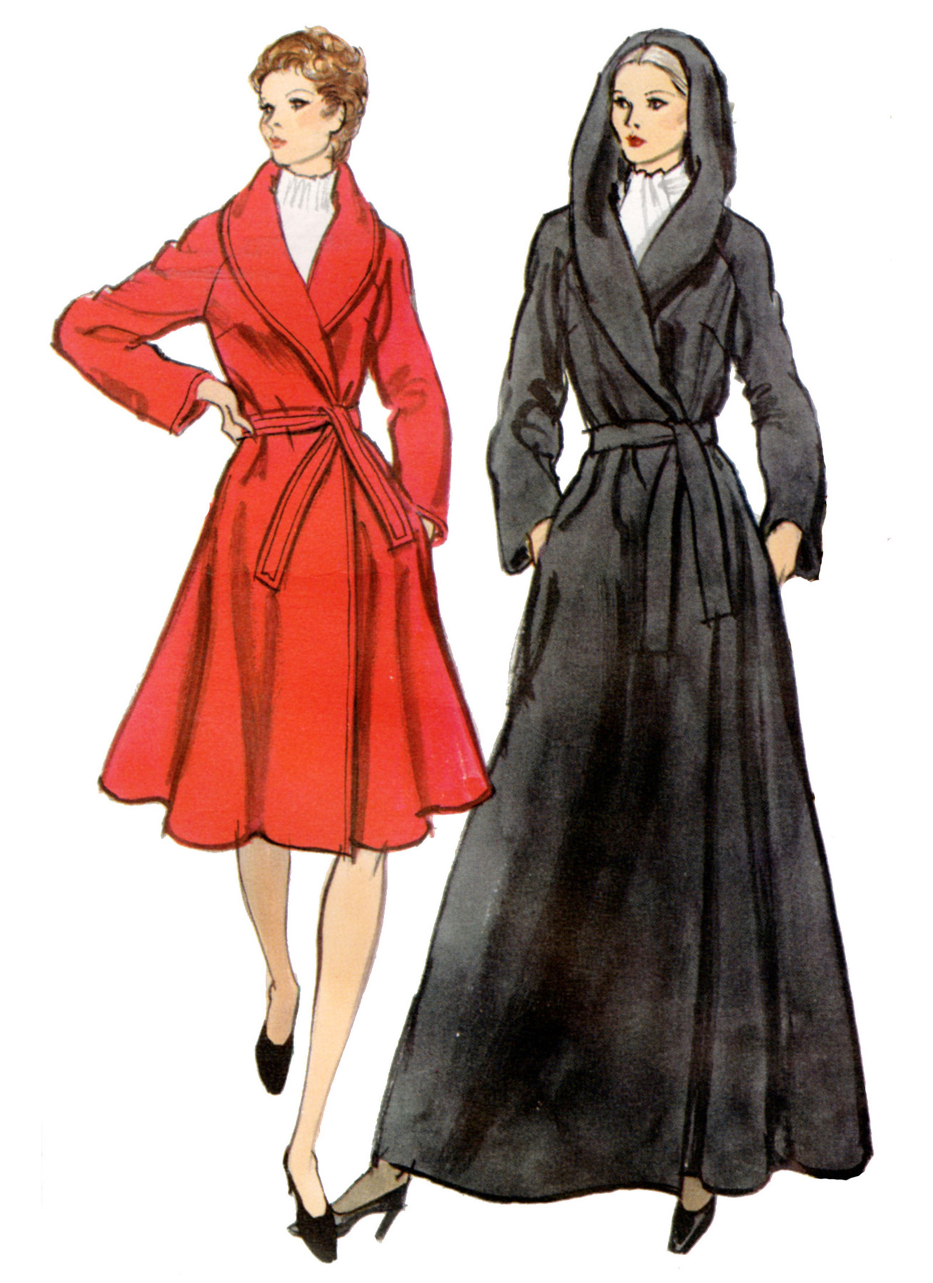 Vogue Patterns 1970s Misses' Vintage Lined Wrap Coat and Belt (PDF) 3 Vogue Patterns 1970s Misses' Vintage Lined Wrap Coat and Belt (PDF)