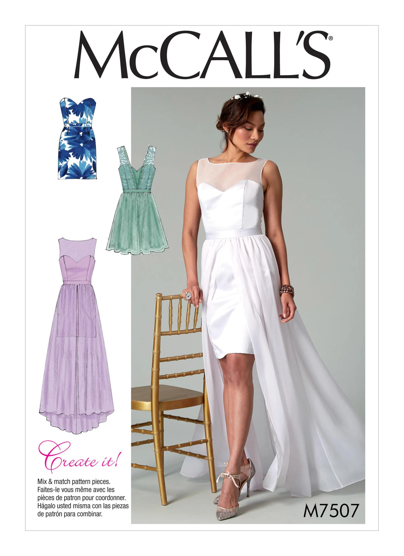 McCall's Sewing Pattern Misses' Mix-and-Match Sweetheart Dresses (PDF) 1 McCall's Sewing Pattern Misses' Mix-and-Match Sweetheart Dresses (PDF)
