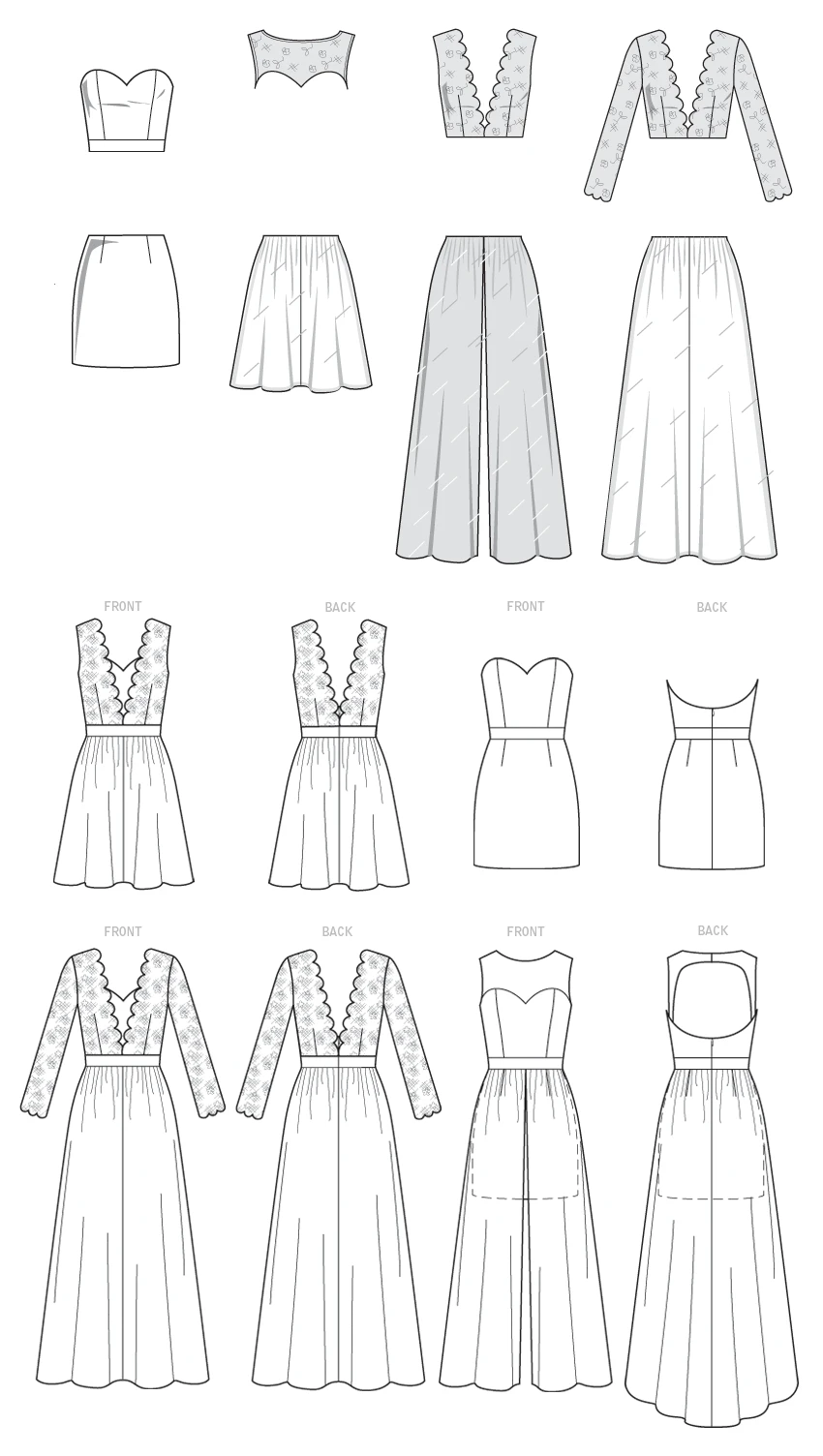 McCall's Sewing Pattern Misses' Mix-and-Match Sweetheart Dresses (PDF) 9 McCall's Sewing Pattern Misses' Mix-and-Match Sweetheart Dresses (PDF)