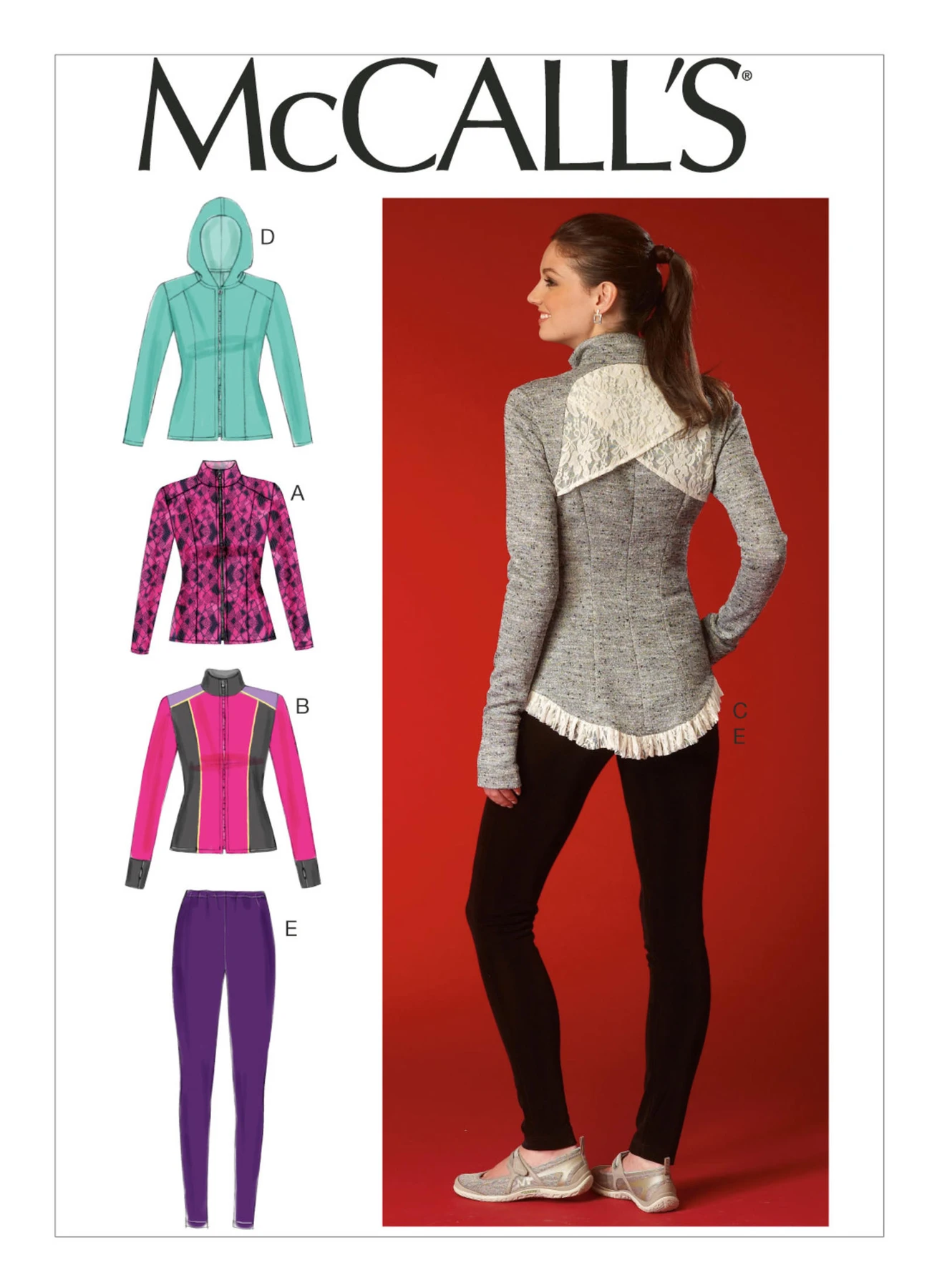 McCall's Sewing Pattern Misses' Activewear Jackets and Leggings (PDF) 1 McCall's Sewing Pattern Misses' Activewear Jackets and Leggings (PDF)