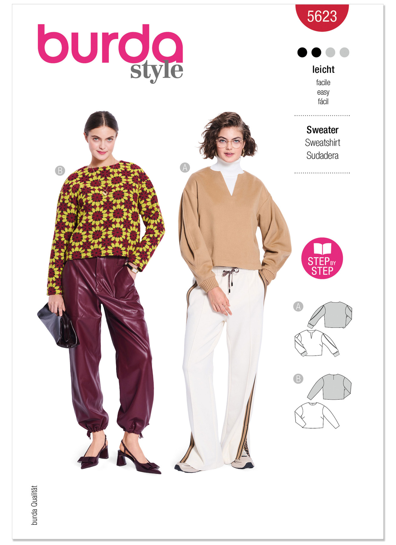 Burda Style Pattern 5623 Misses' Tops