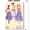 McCall's Sewing Pattern 1980s Misses' Top and Skirts by Laura Ashley (PDF)