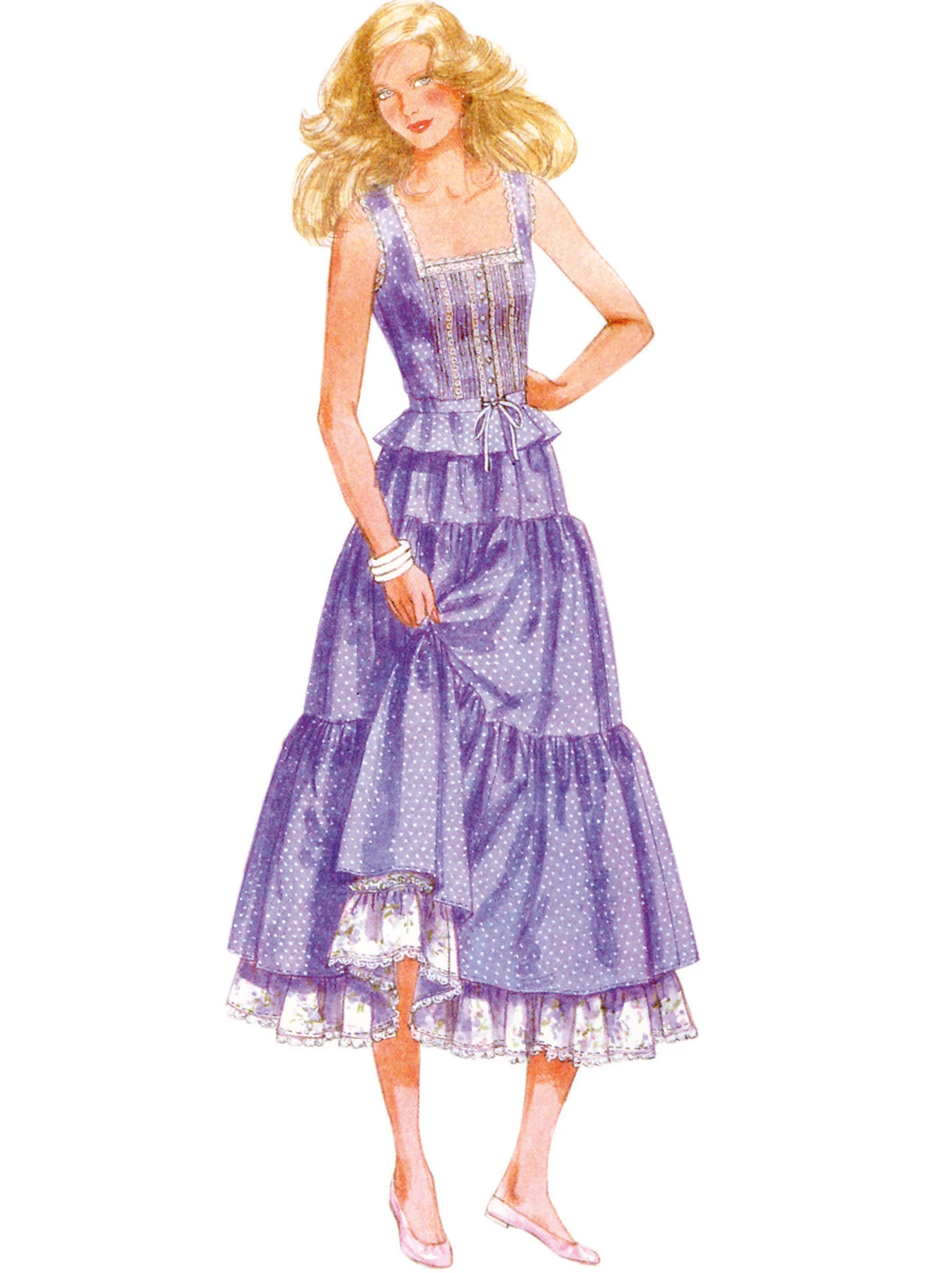 McCall's Sewing Pattern 1980s Misses' Top and Skirts by Laura Ashley (PDF) 2 McCall's Sewing Pattern 1980s Misses' Top and Skirts by Laura Ashley (PDF)