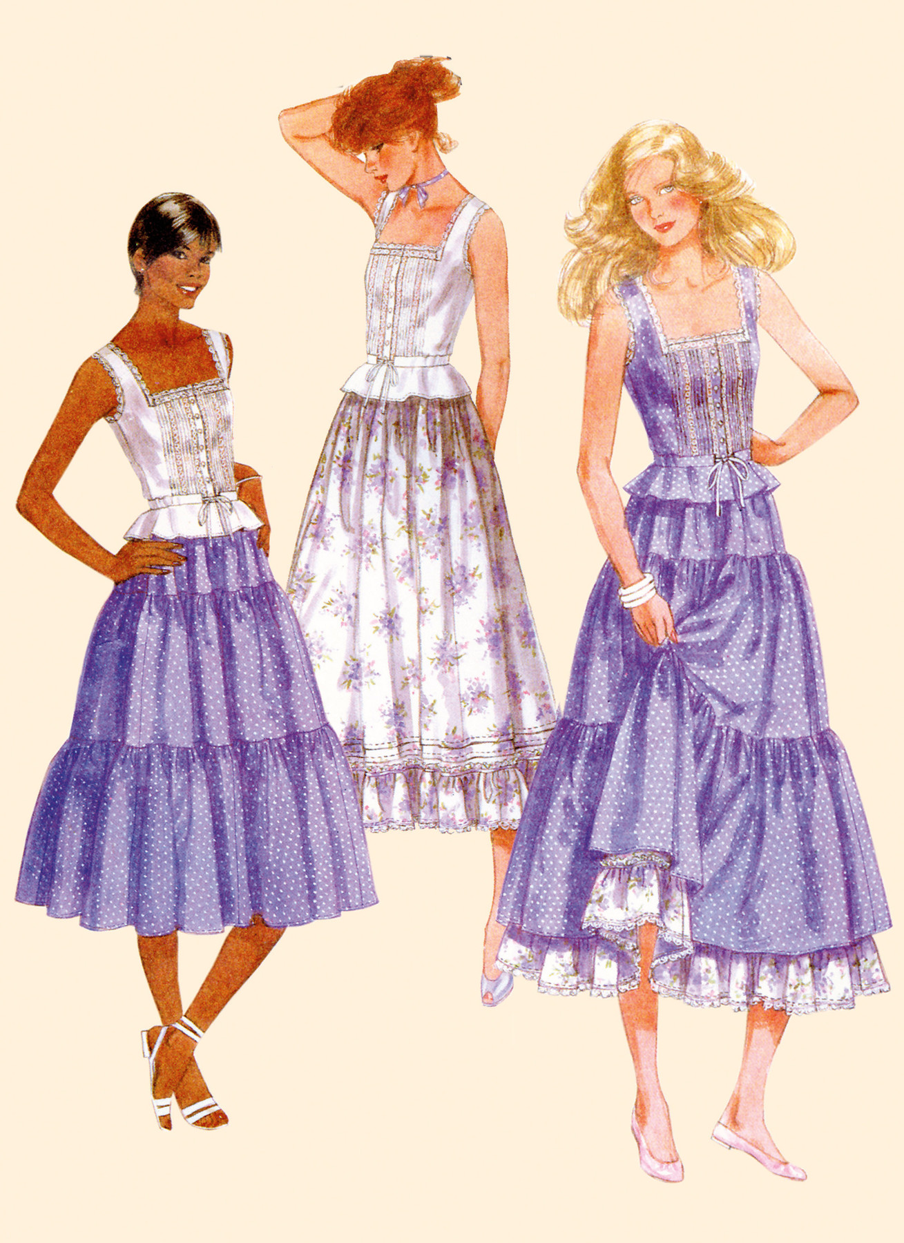 McCall's Sewing Pattern 1980s Misses' Top and Skirts by Laura Ashley (PDF) 3 McCall's Sewing Pattern 1980s Misses' Top and Skirts by Laura Ashley (PDF)