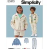 Simplicity Sewing Pattern Children's or Girls' and Boys' Jacket, Shorts and Pants
