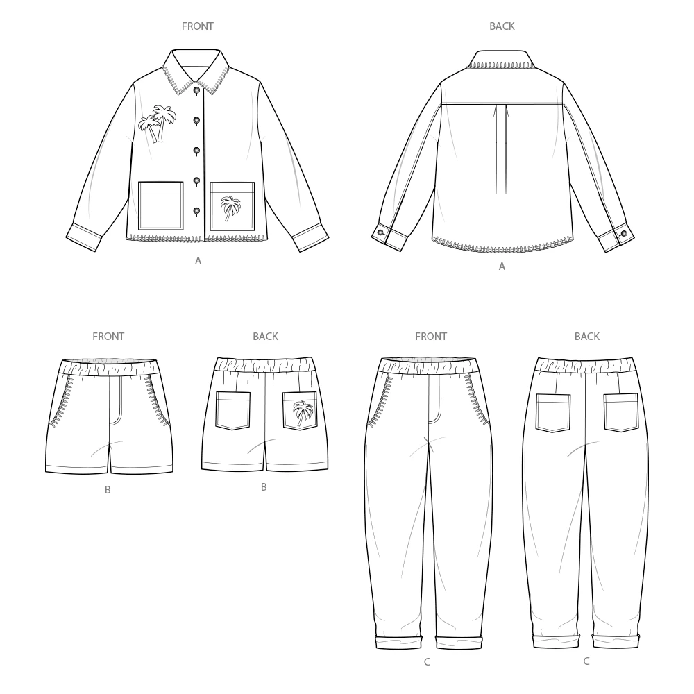 Simplicity Sewing Pattern Children's or Girls' and Boys' Jacket, Shorts and Pants 11 Simplicity Sewing Pattern Children's or Girls' and Boys' Jacket, Shorts and Pants