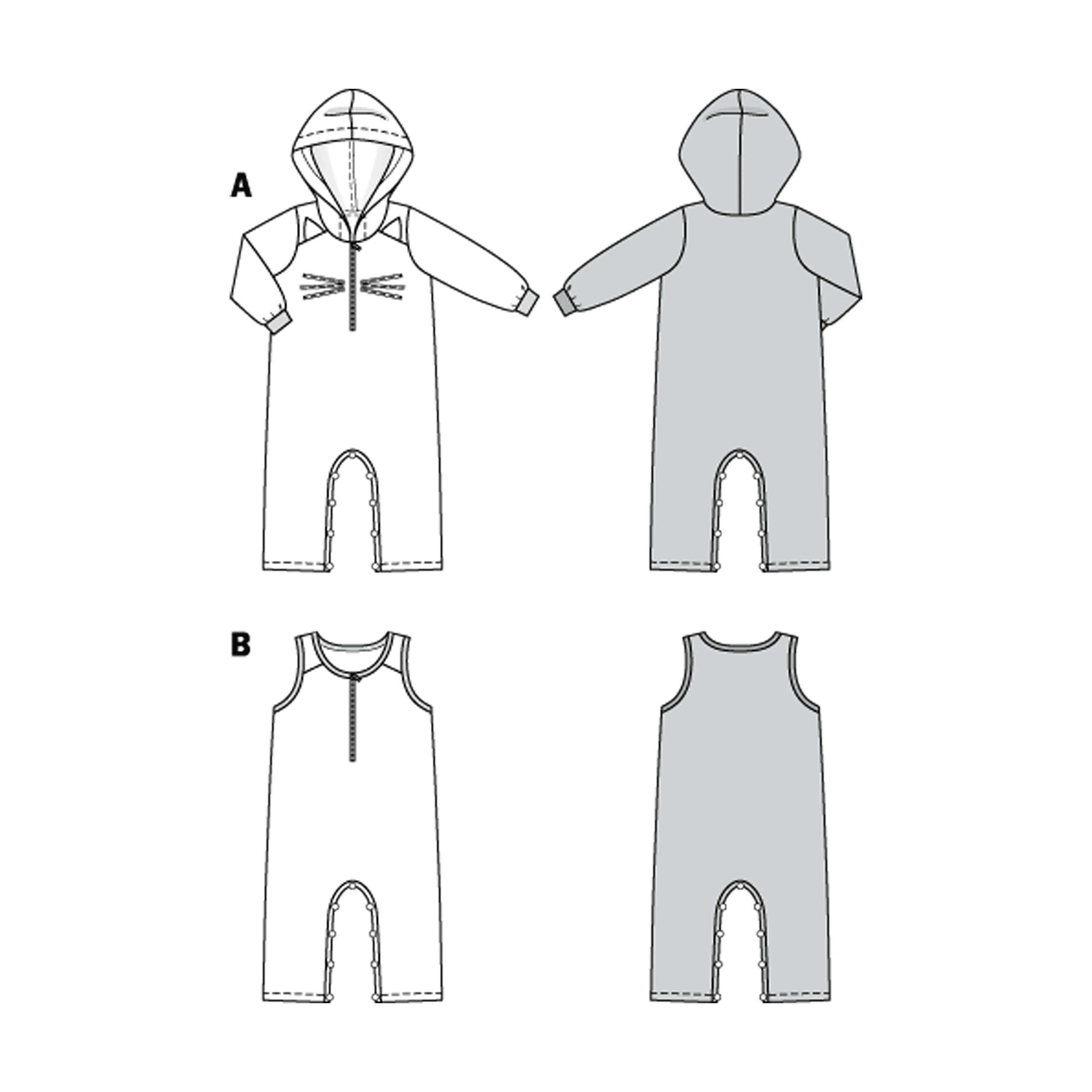Burda Style Sewing Pattern Toddlers' Jumpsuits with Variations 5 Burda Style Sewing Pattern Toddlers' Jumpsuits with Variations