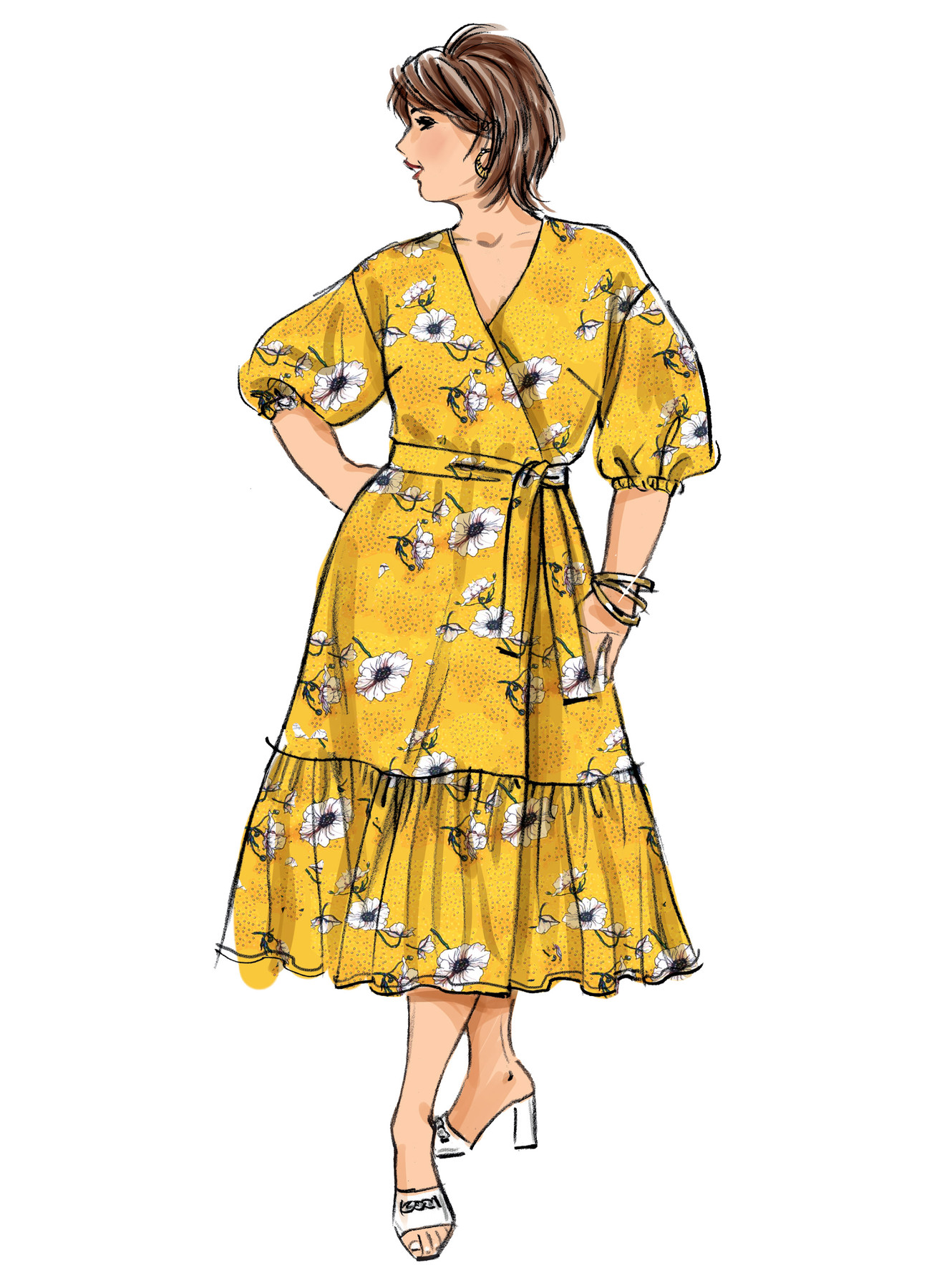 Butterick Sewing Pattern Women's Dress and Sash 4 Butterick Sewing Pattern Women's Dress and Sash