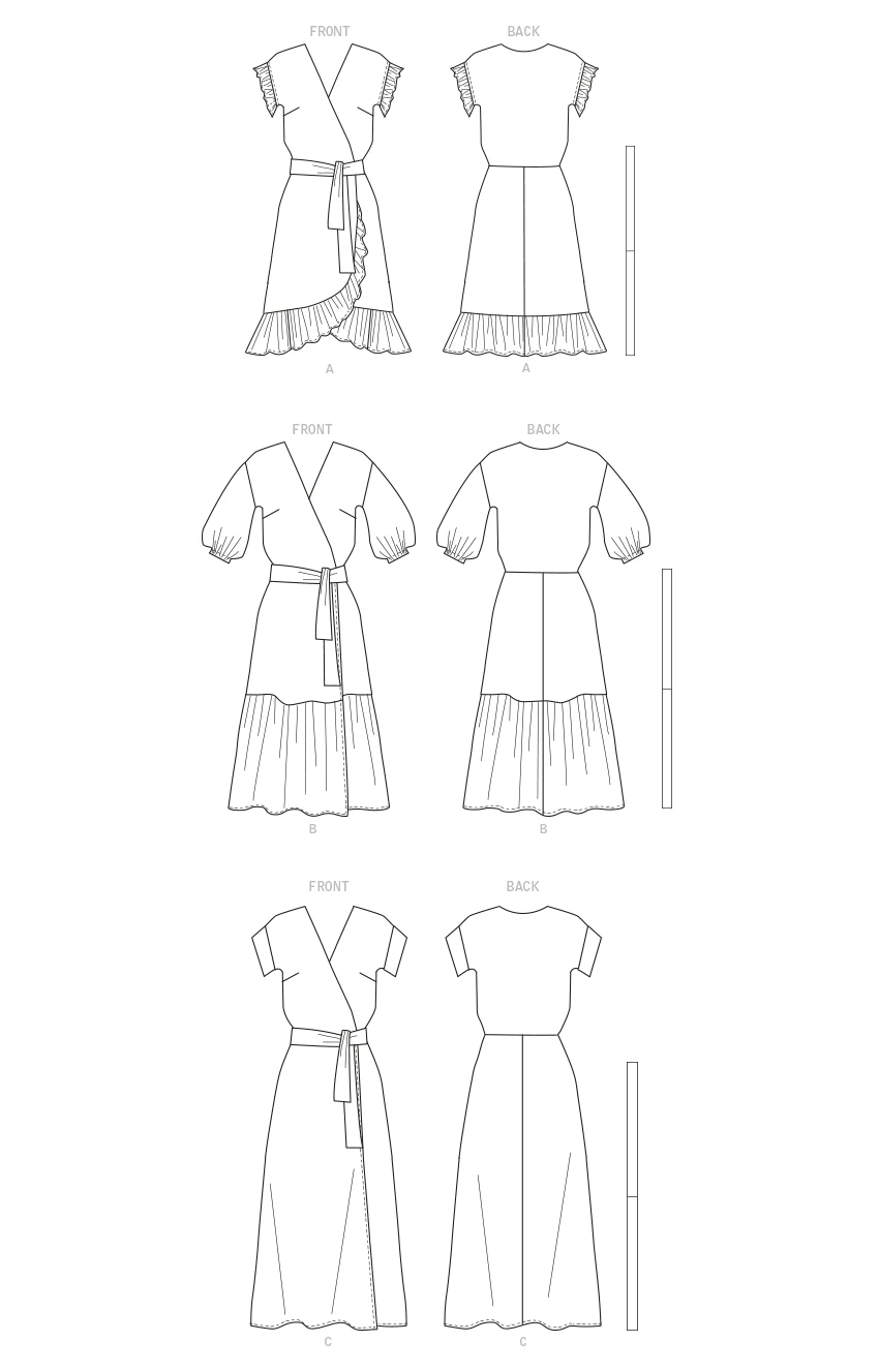 Butterick Sewing Pattern Women's Dress and Sash 6 Butterick Sewing Pattern Women's Dress and Sash