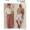 Vogue Patterns Men's Shirt with Sleeve Variations, Shorts, Pants and Belt