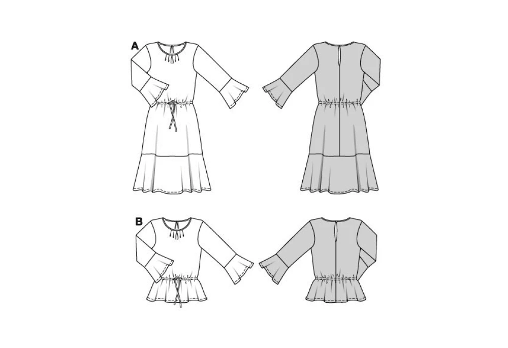 Burda Style Sewing Pattern 5884 Misses' Blouse & Dress (PDF) 10 Burda Style Sewing Pattern 5884 Misses' Blouse & Dress (PDF)