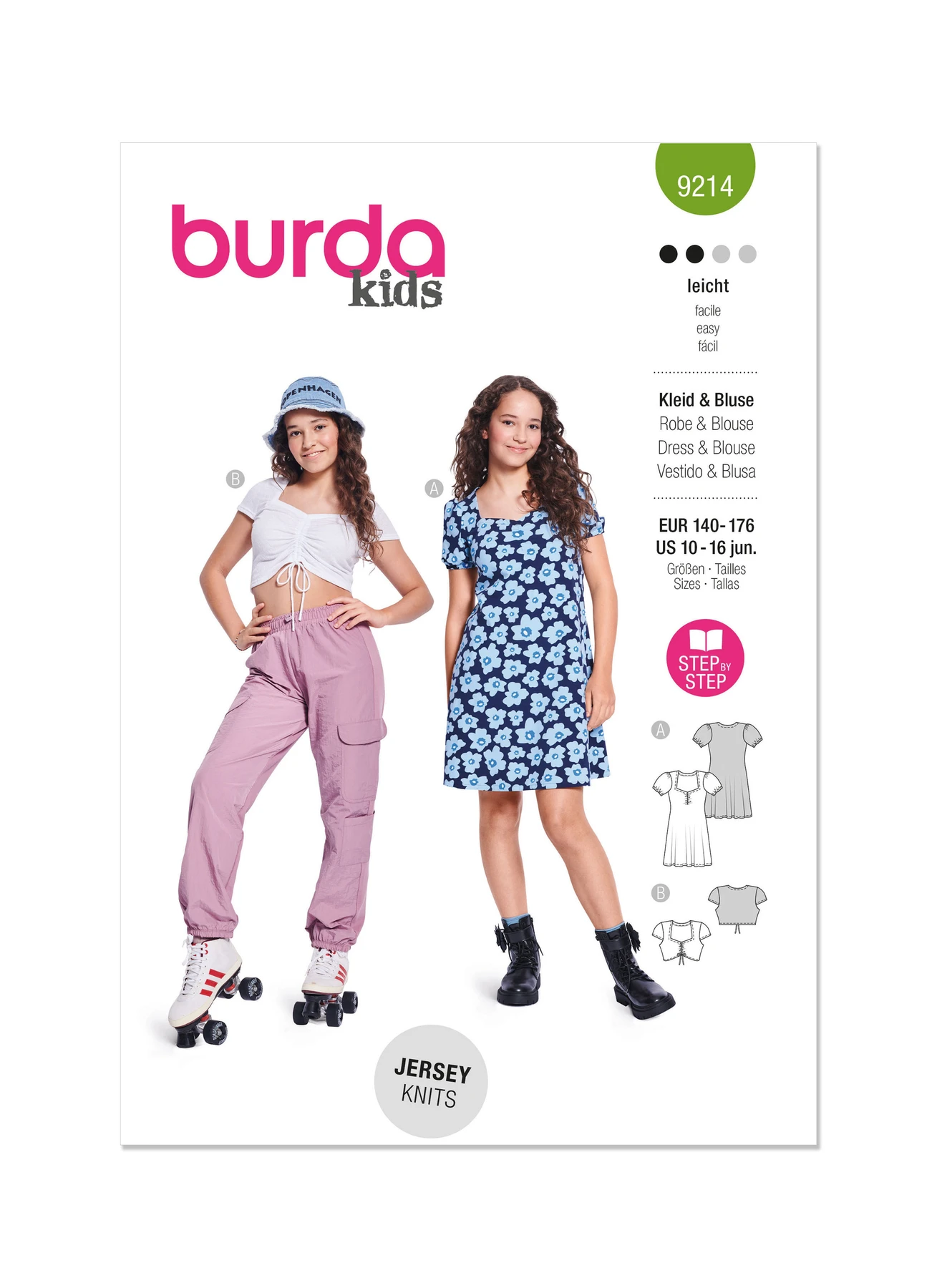 Burda Style Sewing Pattern 9214 Children's Dress & Shirt 1 Burda Style Sewing Pattern 9214 Children's Dress & Shirt