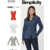 Simplicity Sewing Pattern Misses' Shirt with Sleeve Variations (PDF) 21 Simplicity Sewing Pattern Misses' Shirt with Sleeve Variations (PDF)