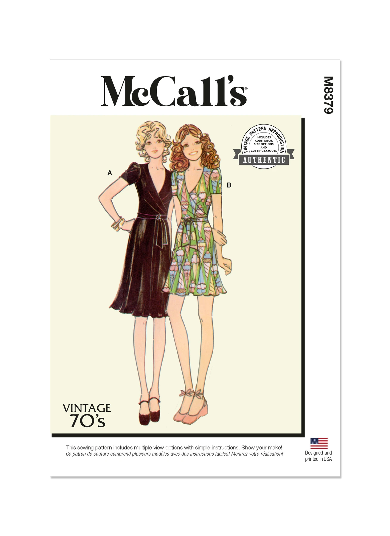 McCall's Sewing Pattern 1970s Misses' Knit Dress 1 McCall's Sewing Pattern 1970s Misses' Knit Dress
