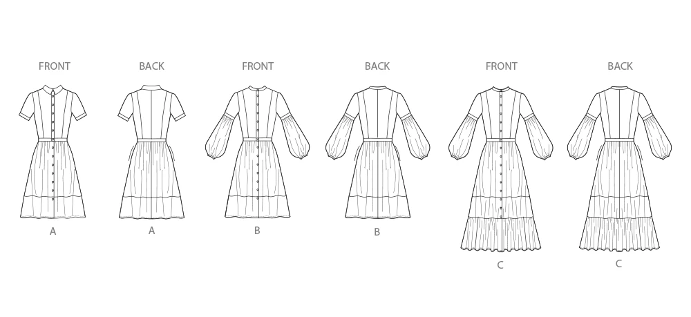 Simplicity Sewing Pattern Misses' Dress with Sleeve and Length Variations 8 Simplicity Sewing Pattern Misses' Dress with Sleeve and Length Variations