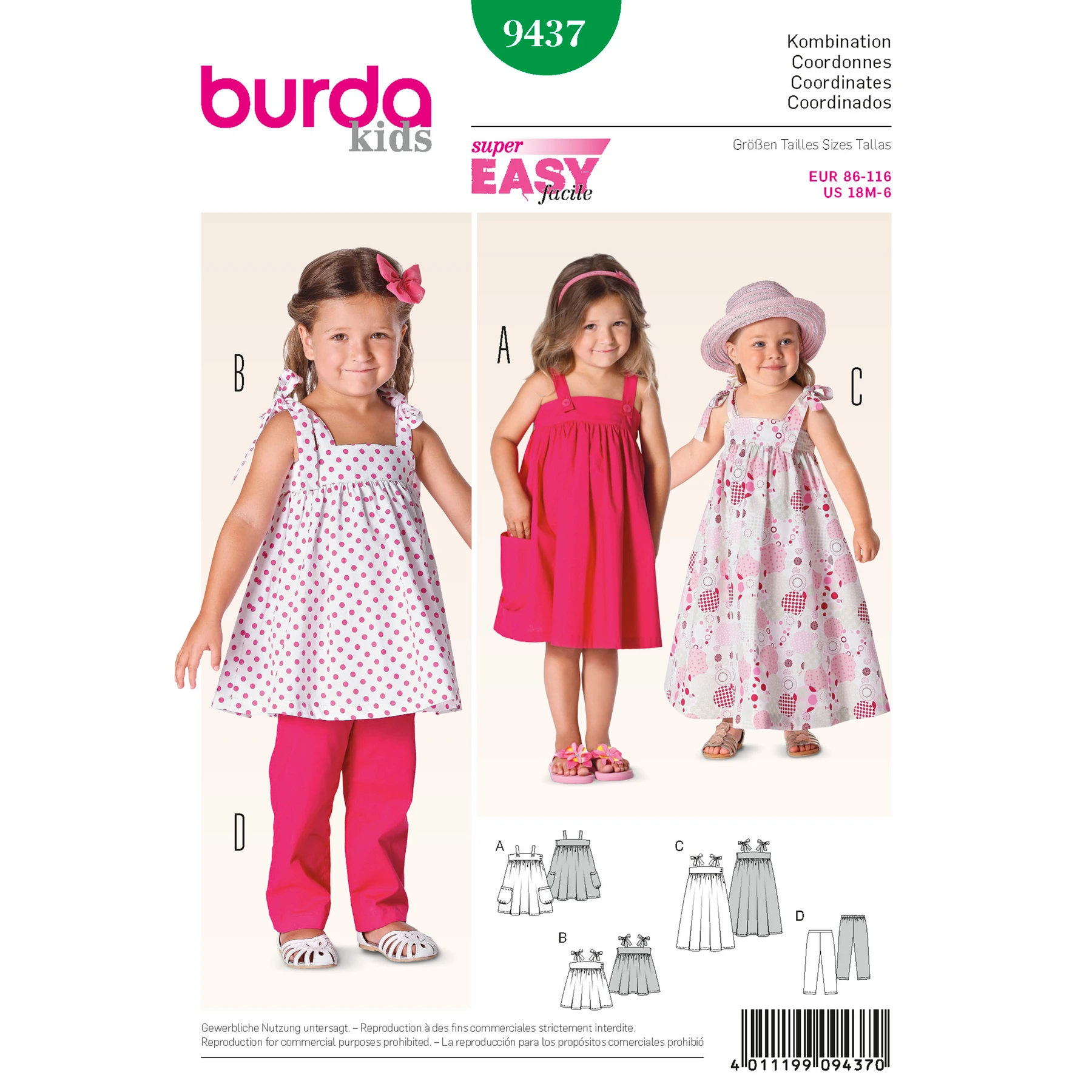 Burda Style Sewing Pattern Toddlers 1 Burda Style Sewing Pattern Toddlers