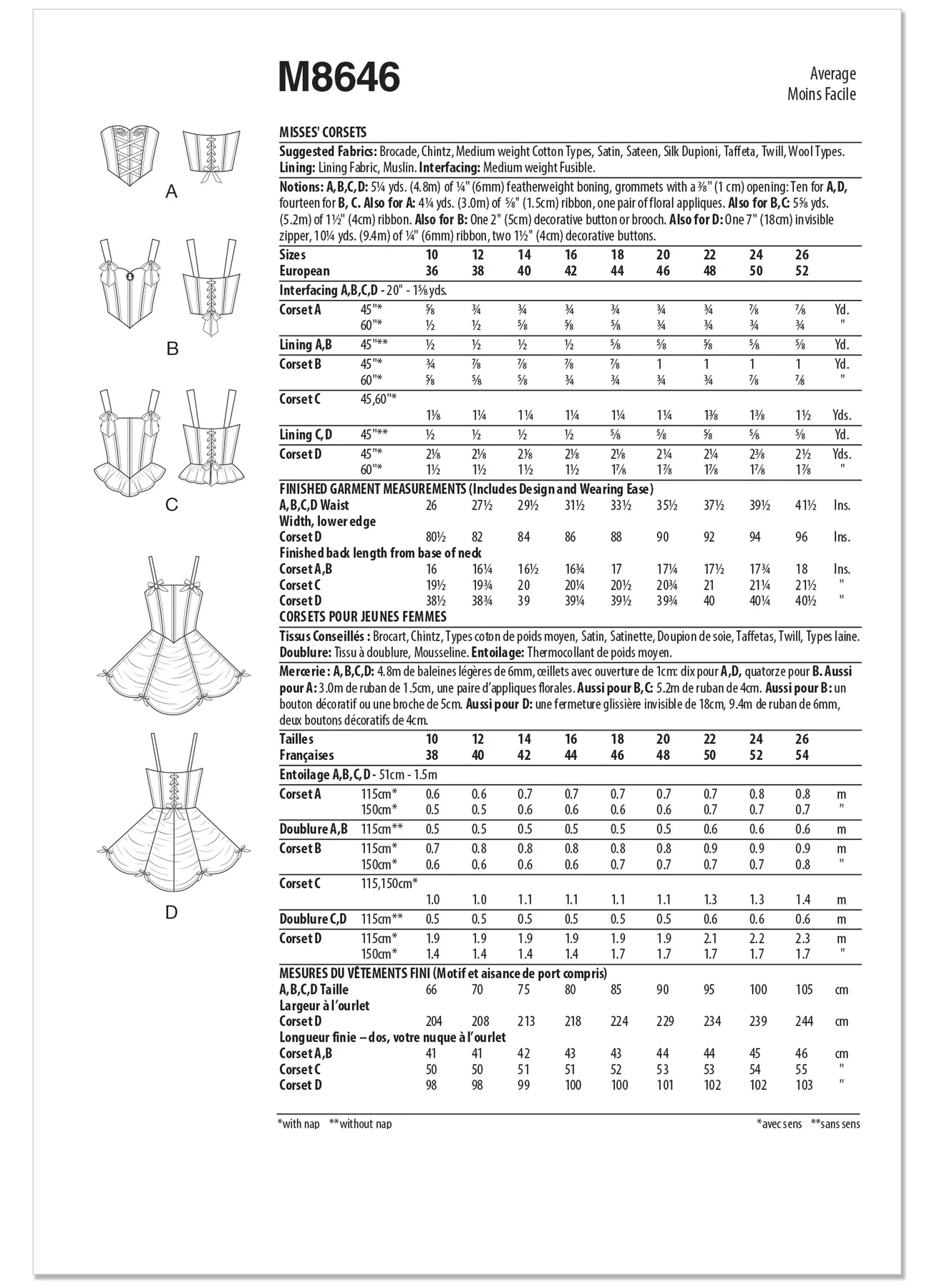 McCall's Sewing Pattern Misses' Corsets (PDF) 11 McCall's Sewing Pattern Misses' Corsets (PDF)